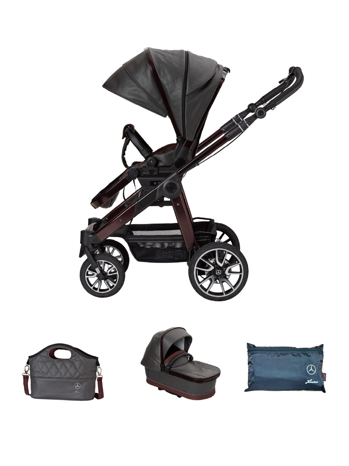 Image 1 of 7 of Mercedes All-Terrain GTR Pushchair, Carrycot &amp; Changing Bag Bag - Tourmaline