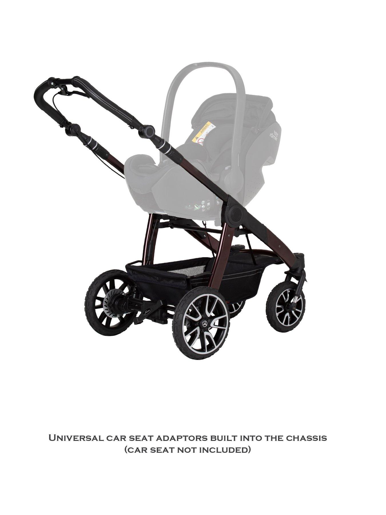 Image 4 of 7 of Mercedes All-Terrain GTR Pushchair, Carrycot &amp; Changing Bag Bag - Tourmaline