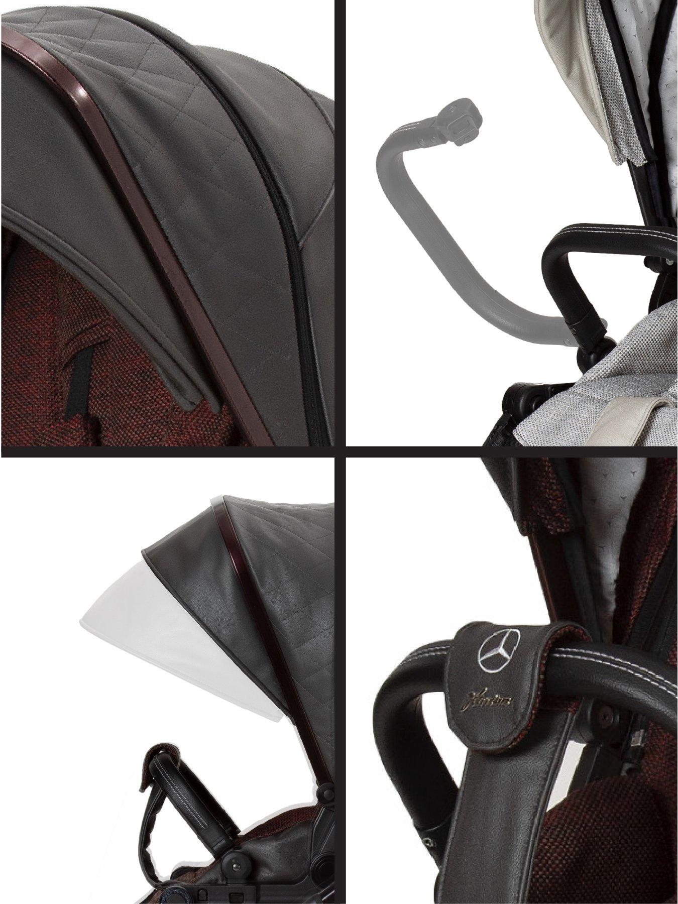 Image 6 of 7 of Mercedes All-Terrain GTR Pushchair, Carrycot &amp; Changing Bag Bag - Tourmaline