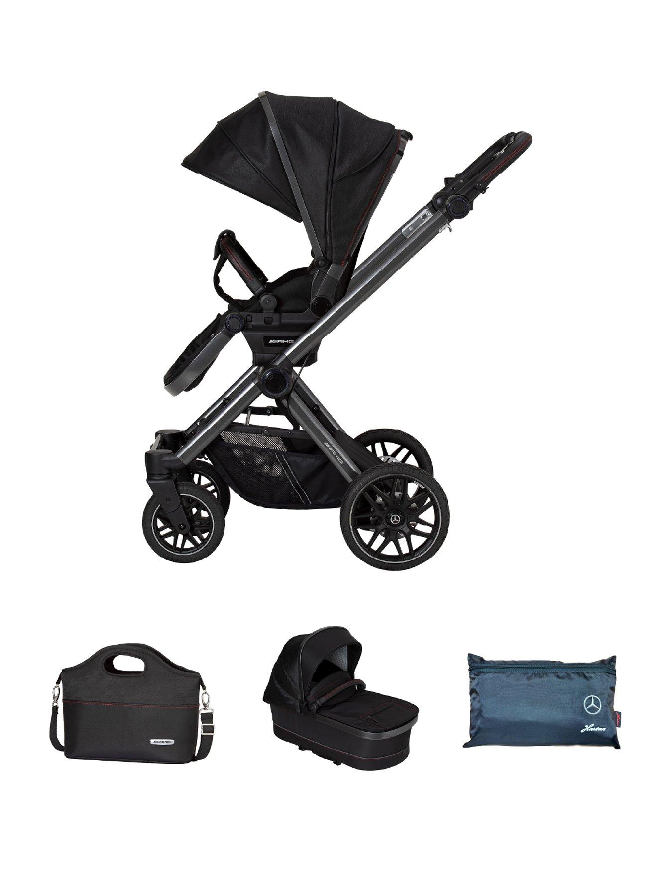 Mercedes GT² Pushchair, Carrycot  &  Changing Bag Bag - Charcoal Black