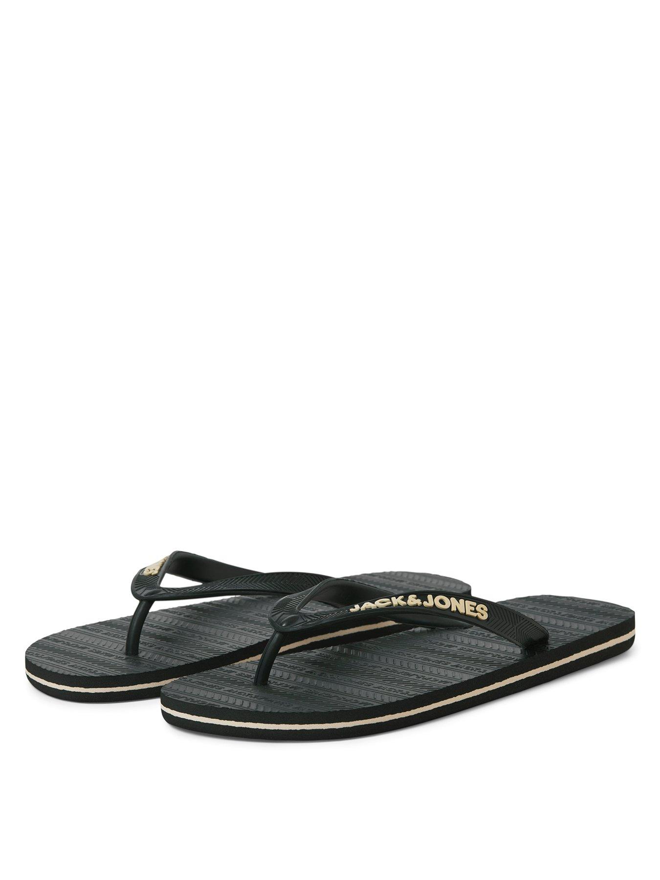 Image 2 of 4 of Jack & Jones Flip Flops - Black