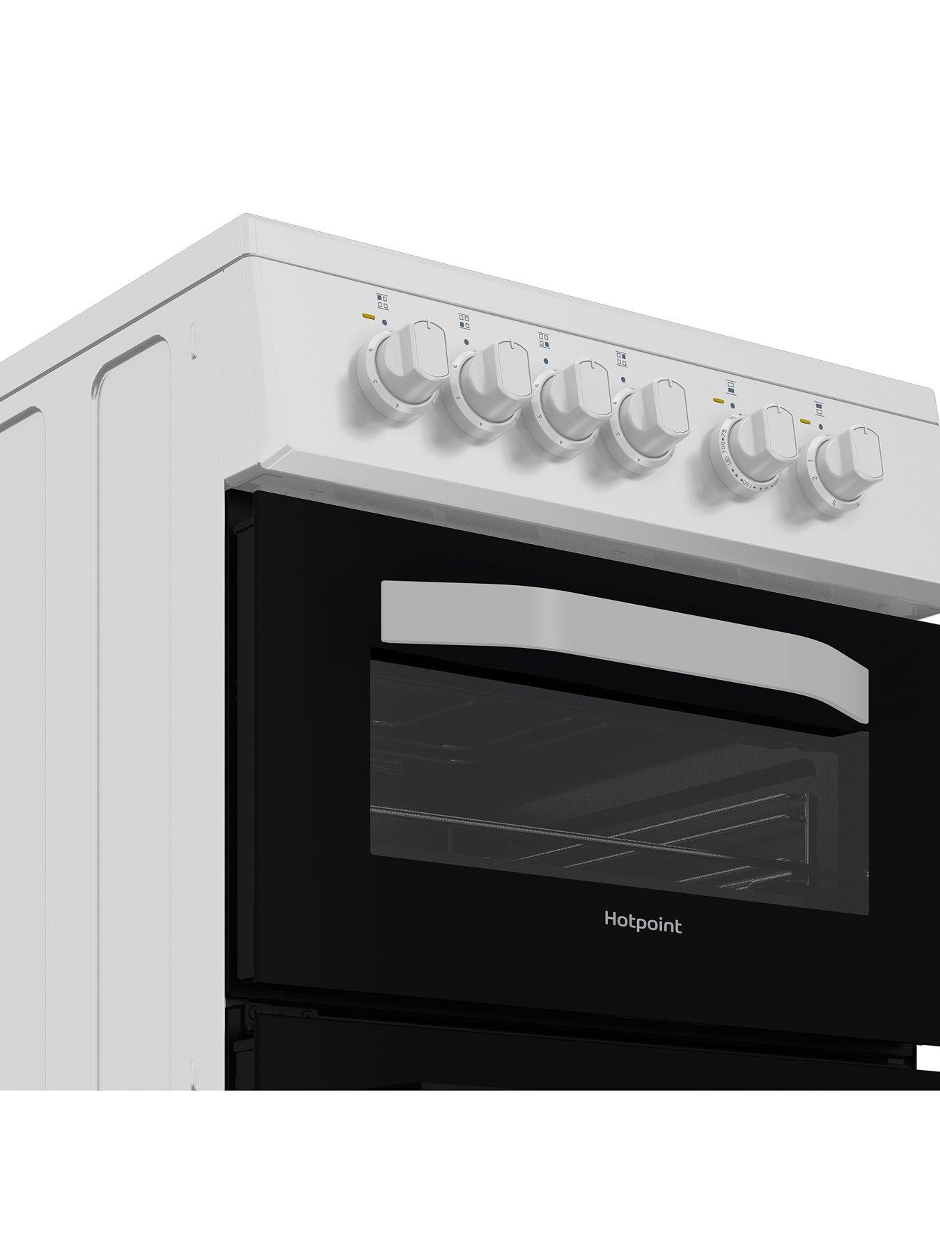  image of hotpoint-hte5vcw-electric-twin-cooker-white
