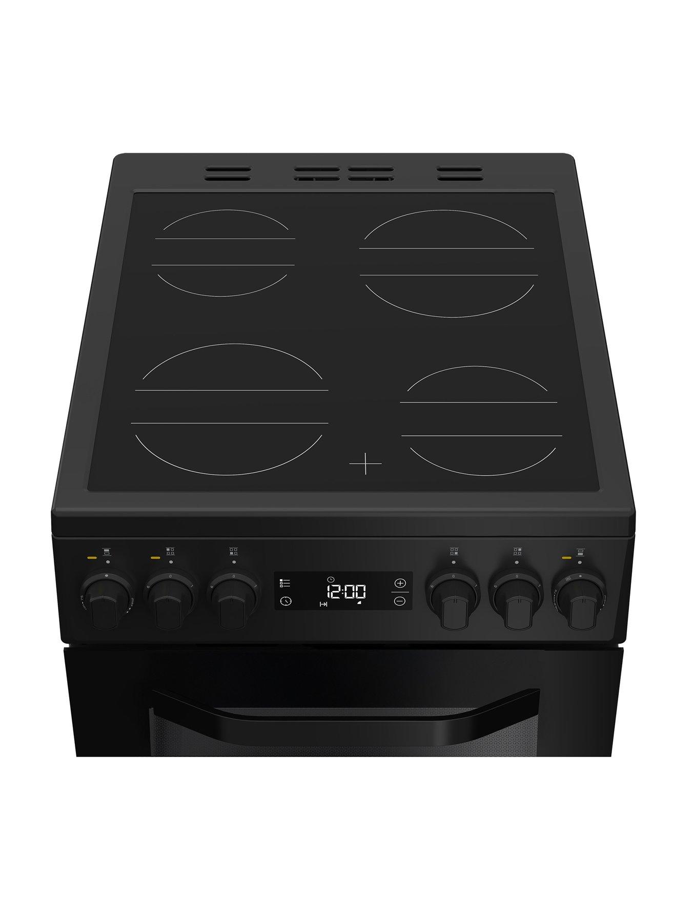  image of hotpoint-hde5vdcb-electric-double-cooker-black