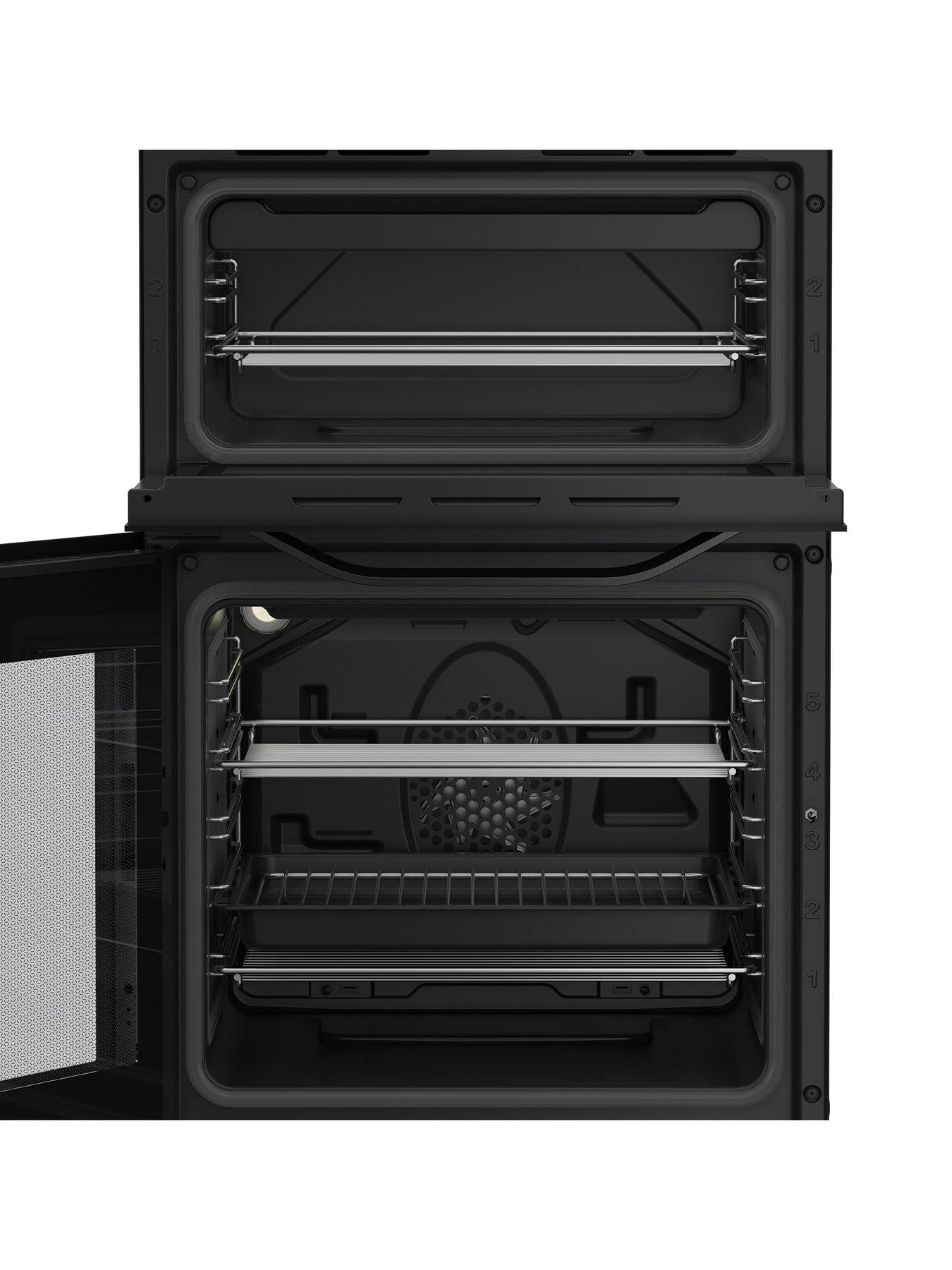  image of hotpoint-hde5vdcb-electric-double-cooker-black