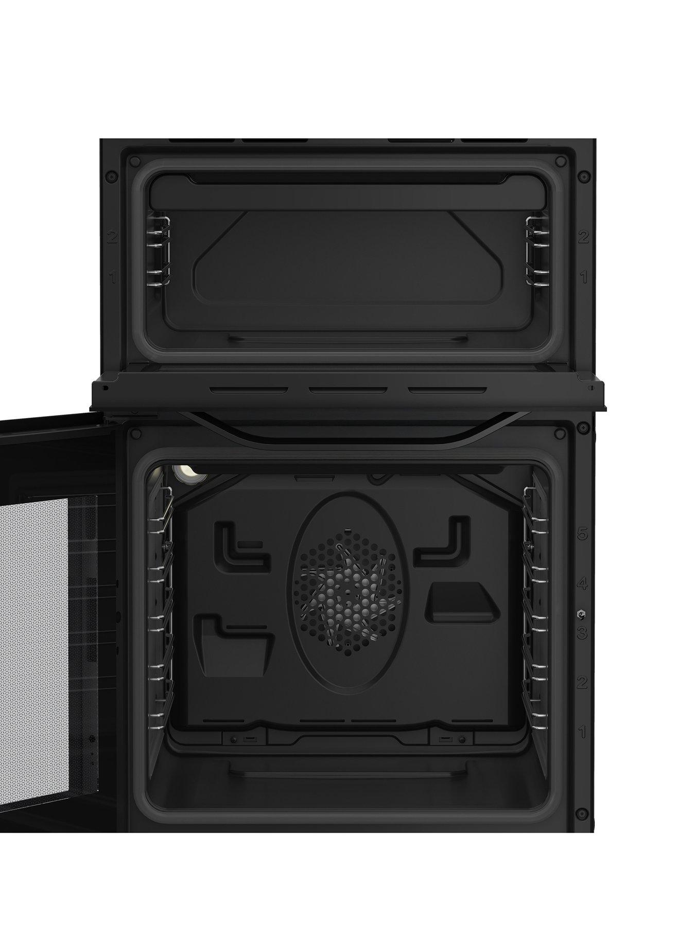  image of hotpoint-hde5vdcb-electric-double-cooker-black