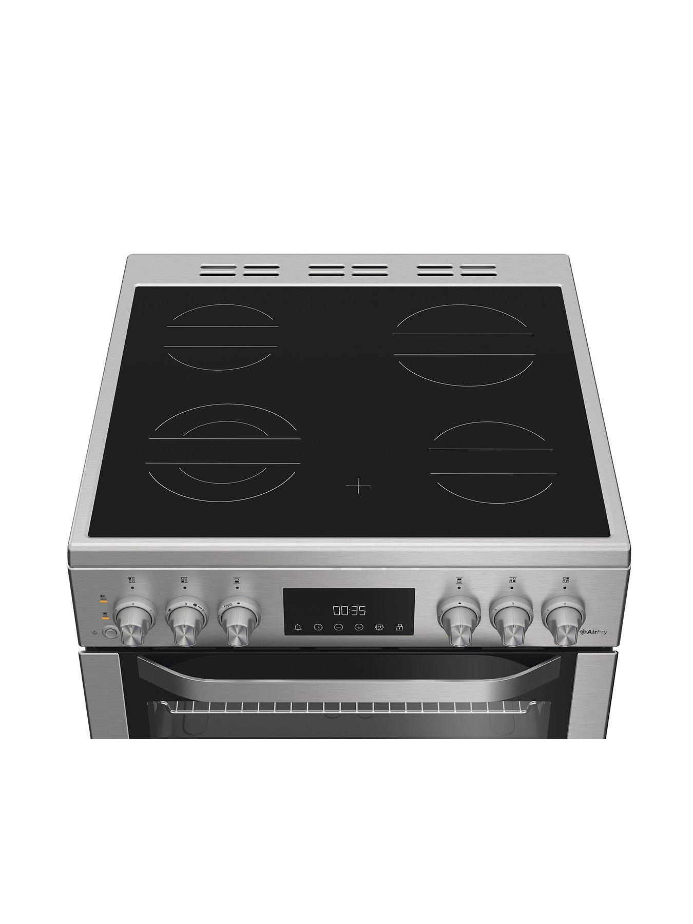 Image 3 of 6 of Hotpoint HDE6VDCASX - Electric Double Cooker with Multiflow Technology - Silver