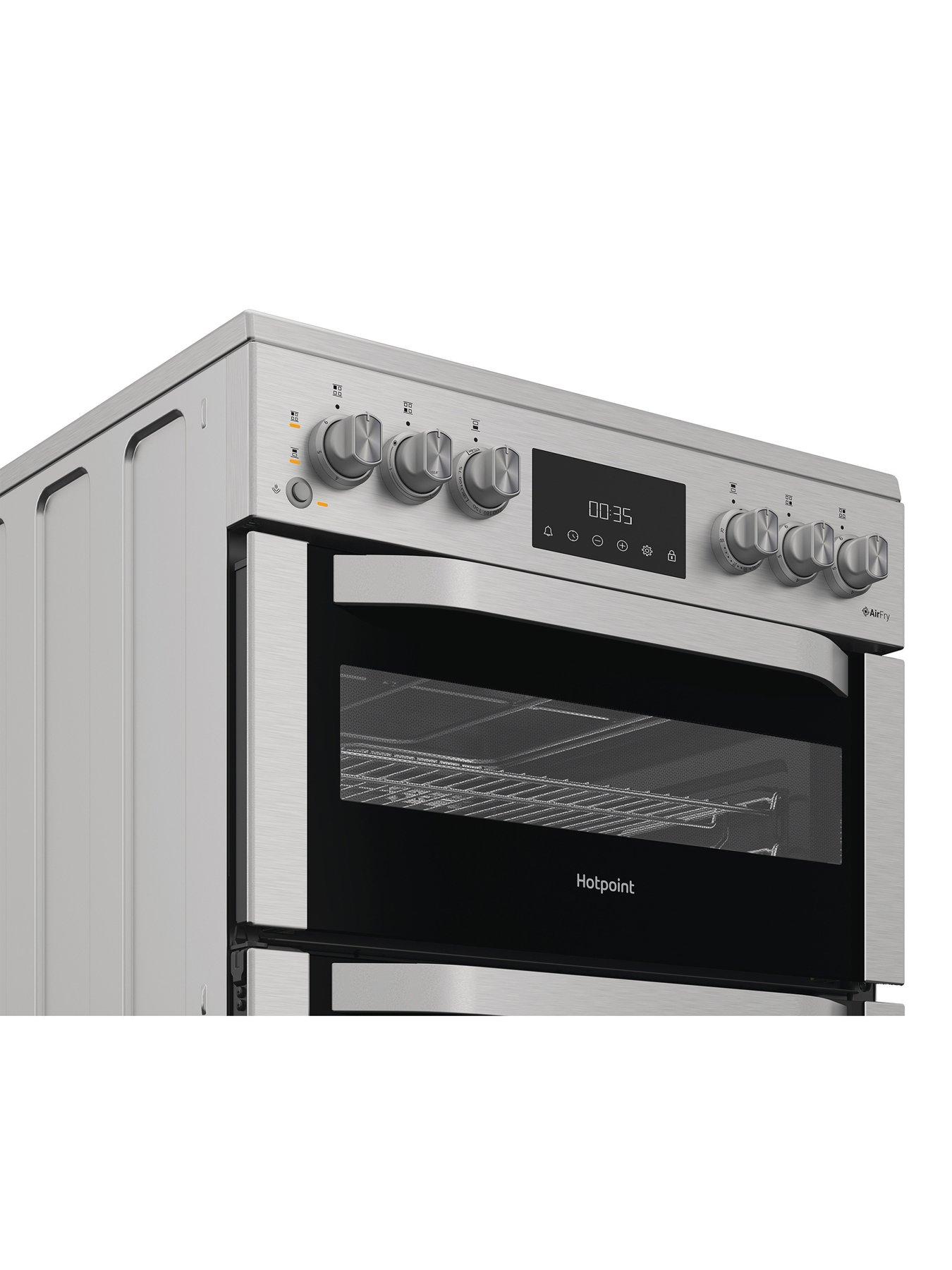 Image 5 of 6 of Hotpoint HDE6VDCASX - Electric Double Cooker with Multiflow Technology - Silver