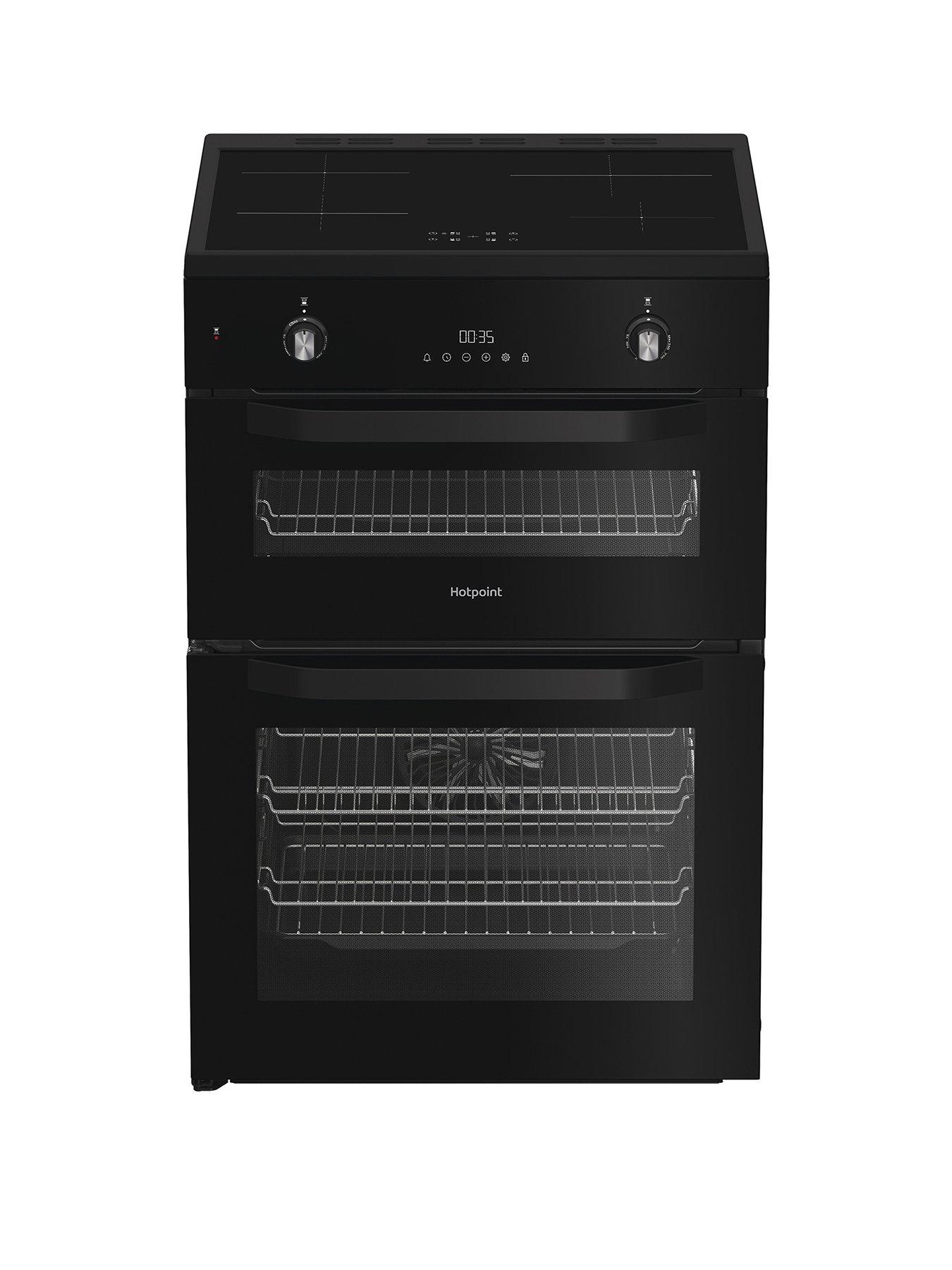 Image 1 of 6 of Hotpoint HDE6IDC2B1 - Electric Double Cooker - Black