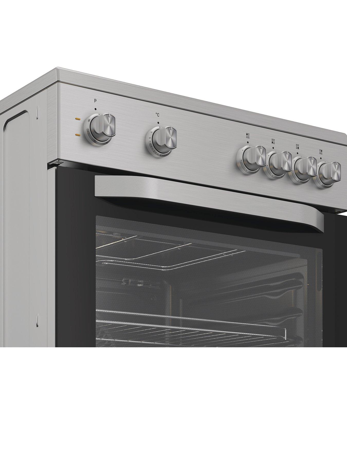  image of hotpoint-h6v5kmxuk-electric-single-cooker-with-multiflow-technology-silver