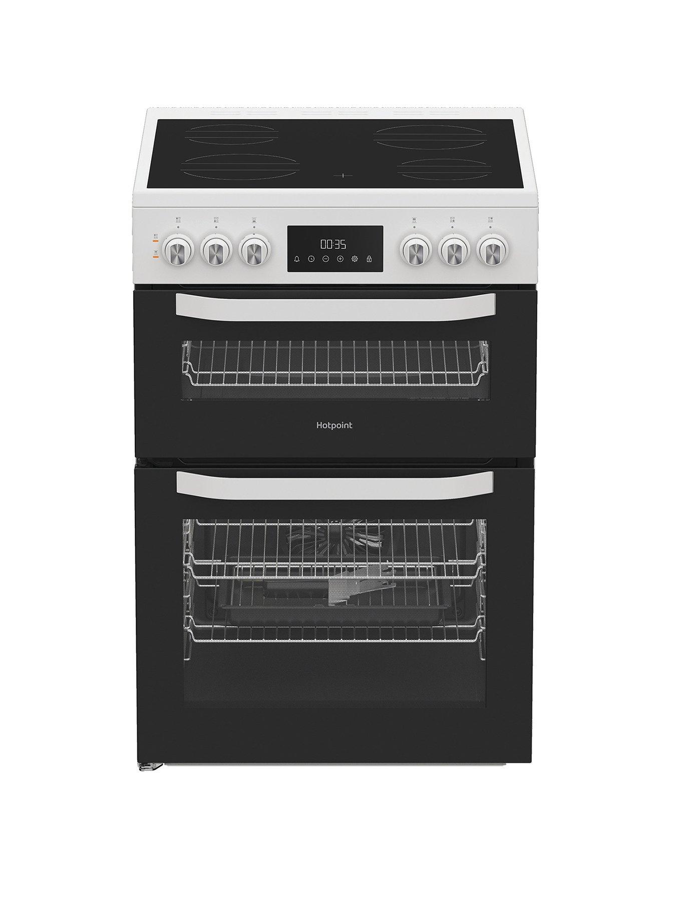 undefined HTE6VDCW - Electric Twin Cooker with Multiflow Technology - White