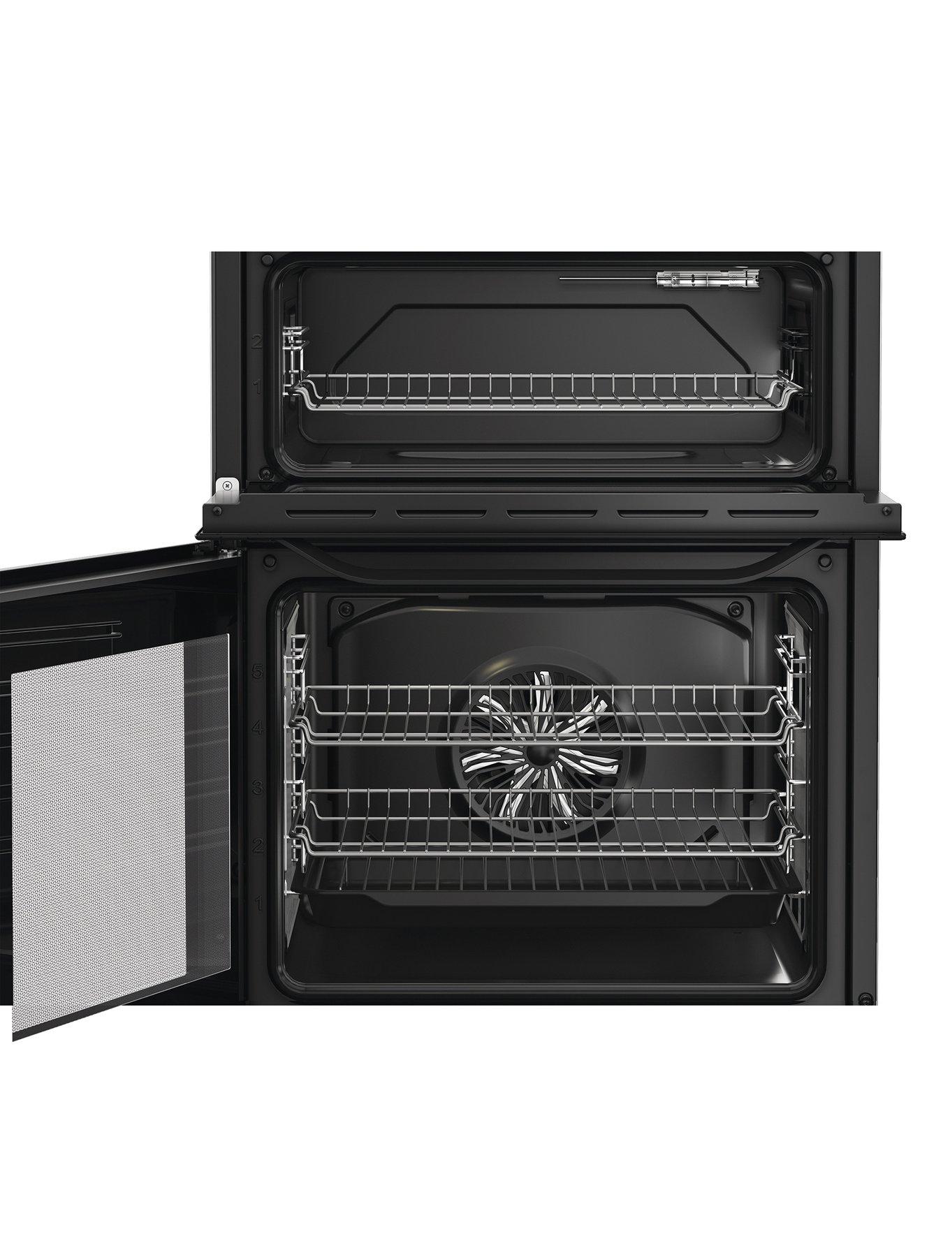  image of hotpoint-hte6vdcb1-electric-twin-cooker-with-multiflow-technology-black
