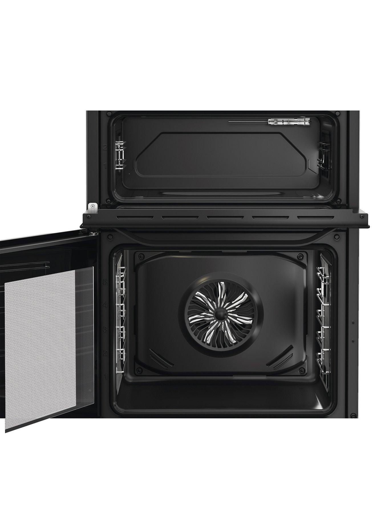  image of hotpoint-hte6vdcb1-electric-twin-cooker-with-multiflow-technology-black