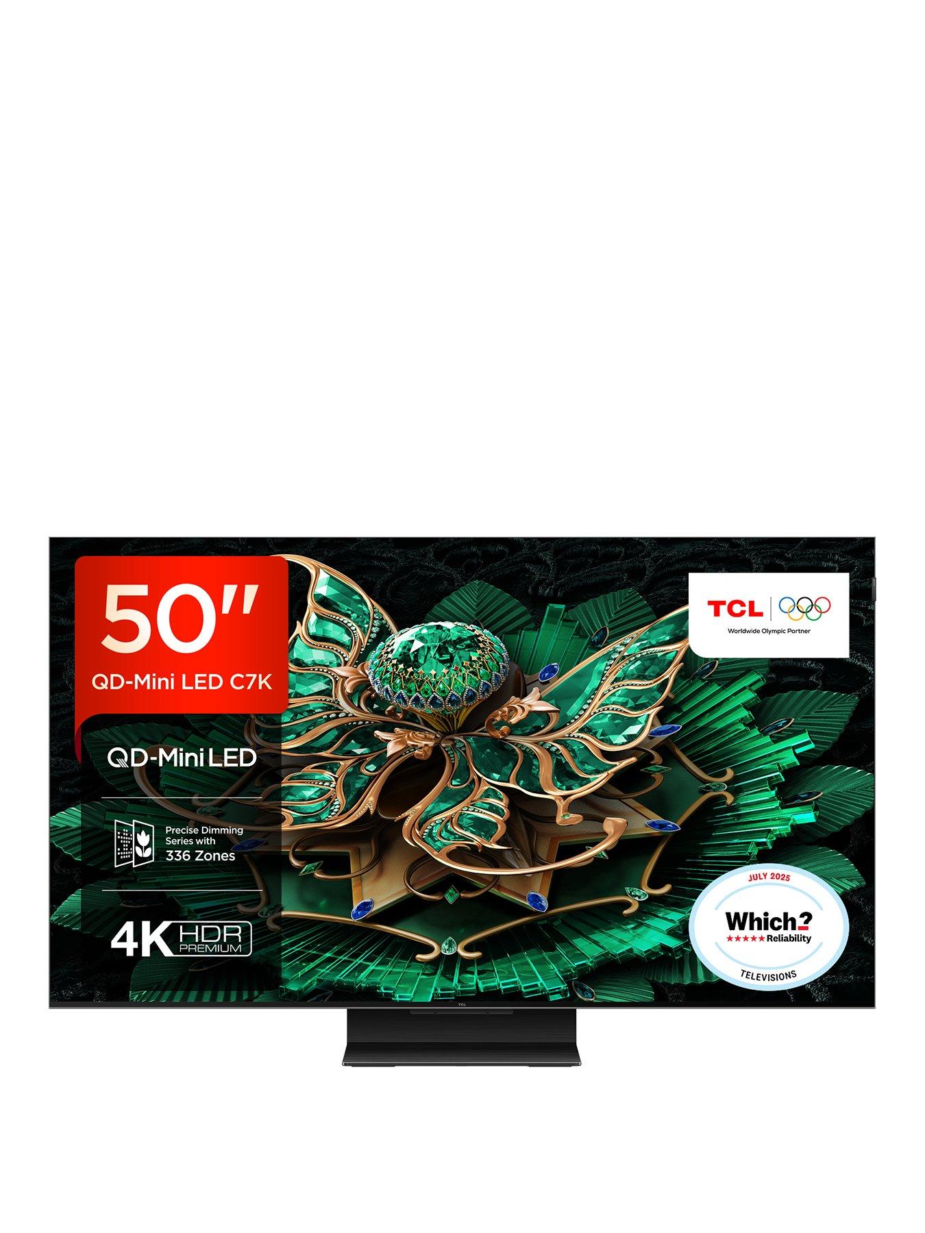 Image 1 of 7 of TCL 50C7K 50" QD MiniLED 4K HDR Google Smart TV - 50C7K-UK