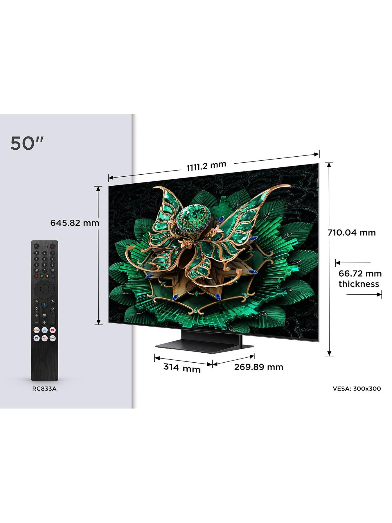 Image 2 of 7 of TCL 50C7K 50" QD MiniLED 4K HDR Google Smart TV - 50C7K-UK