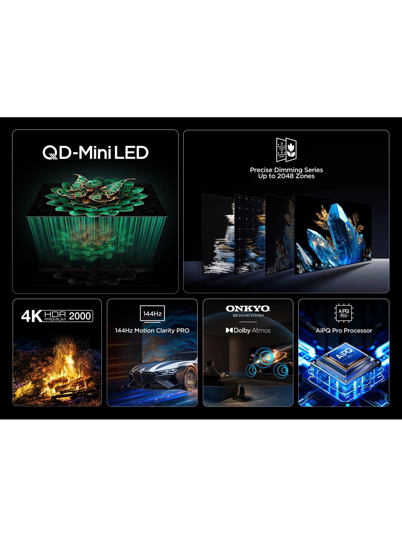 Image 4 of 7 of TCL 50C7K 50" QD MiniLED 4K HDR Google Smart TV - 50C7K-UK