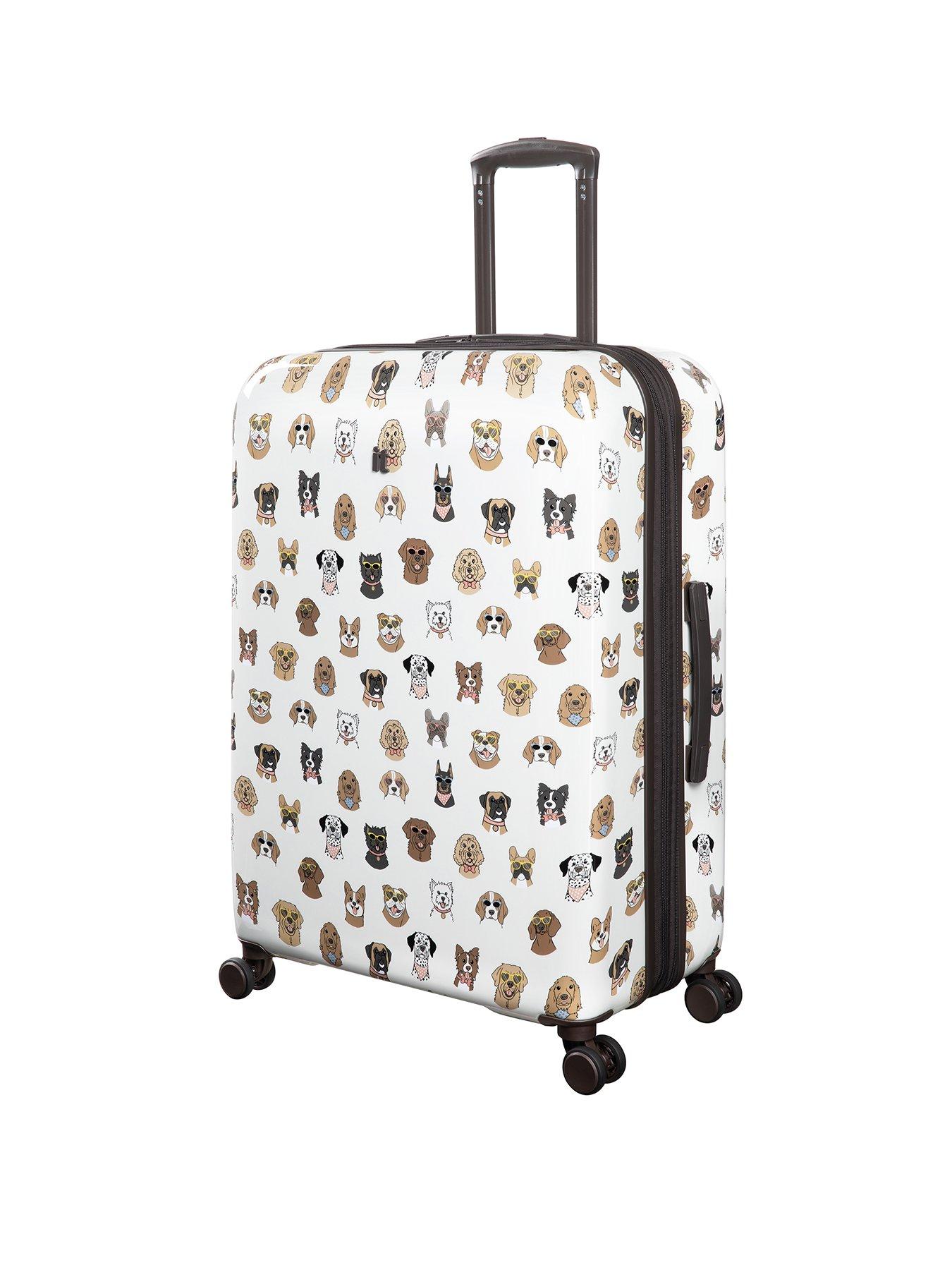 undefined Sheen Groovy Dog Print Hardshell Large Suitcase