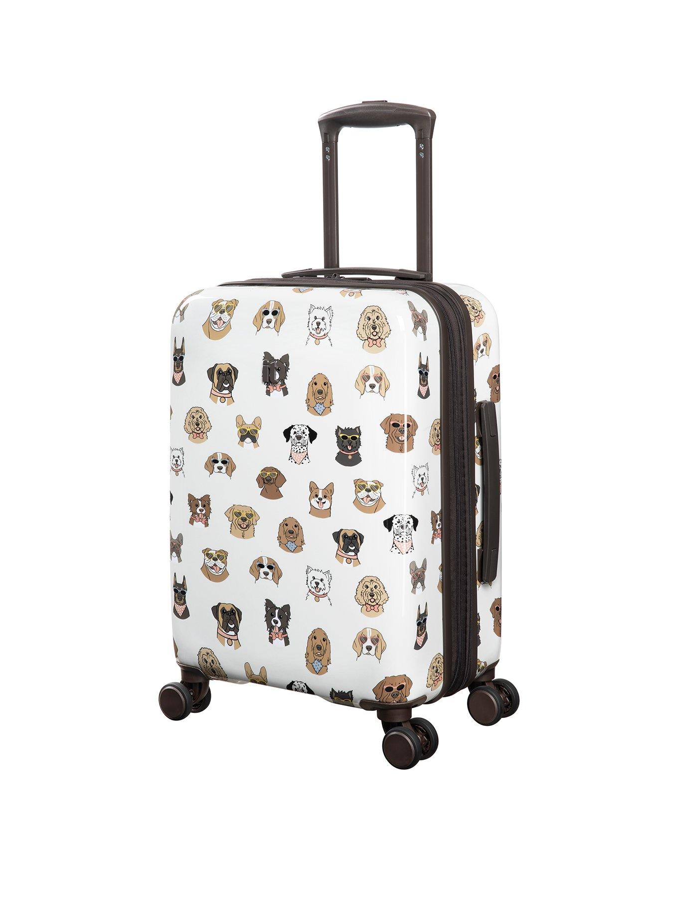 undefined Sheen Groovy Dog Print Hardshell Cabin Suitcase