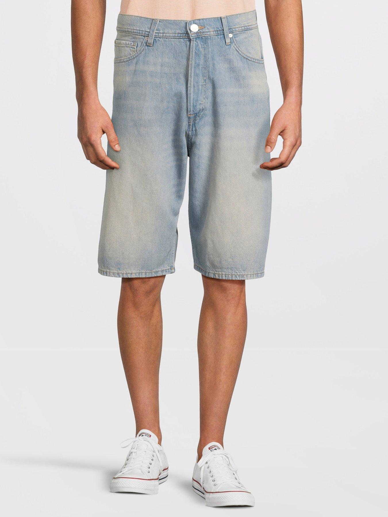 Image 1 of 5 of Jack & Jones Iron Denim Shorts - Blue