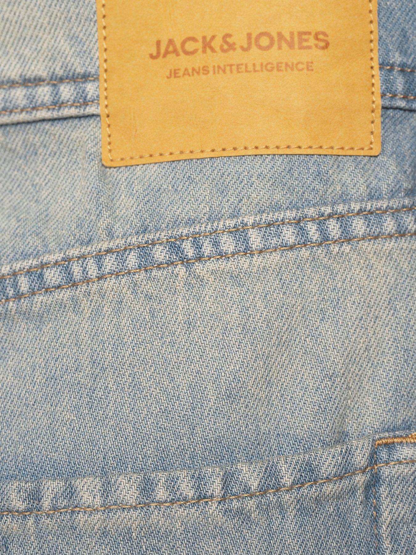Image 4 of 5 of Jack & Jones Iron Denim Shorts - Blue