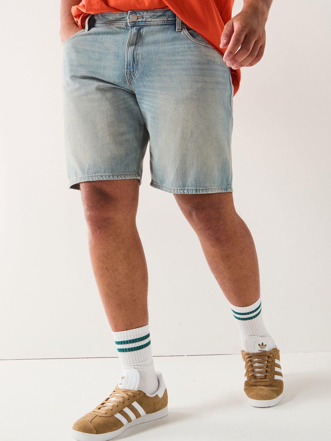 Jack & Jones Plus Tony Denim Shorts - Blue