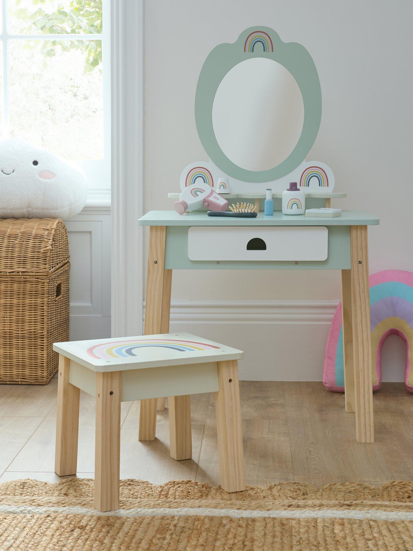 front image of acorn-floor-standing-vanity-table-playset