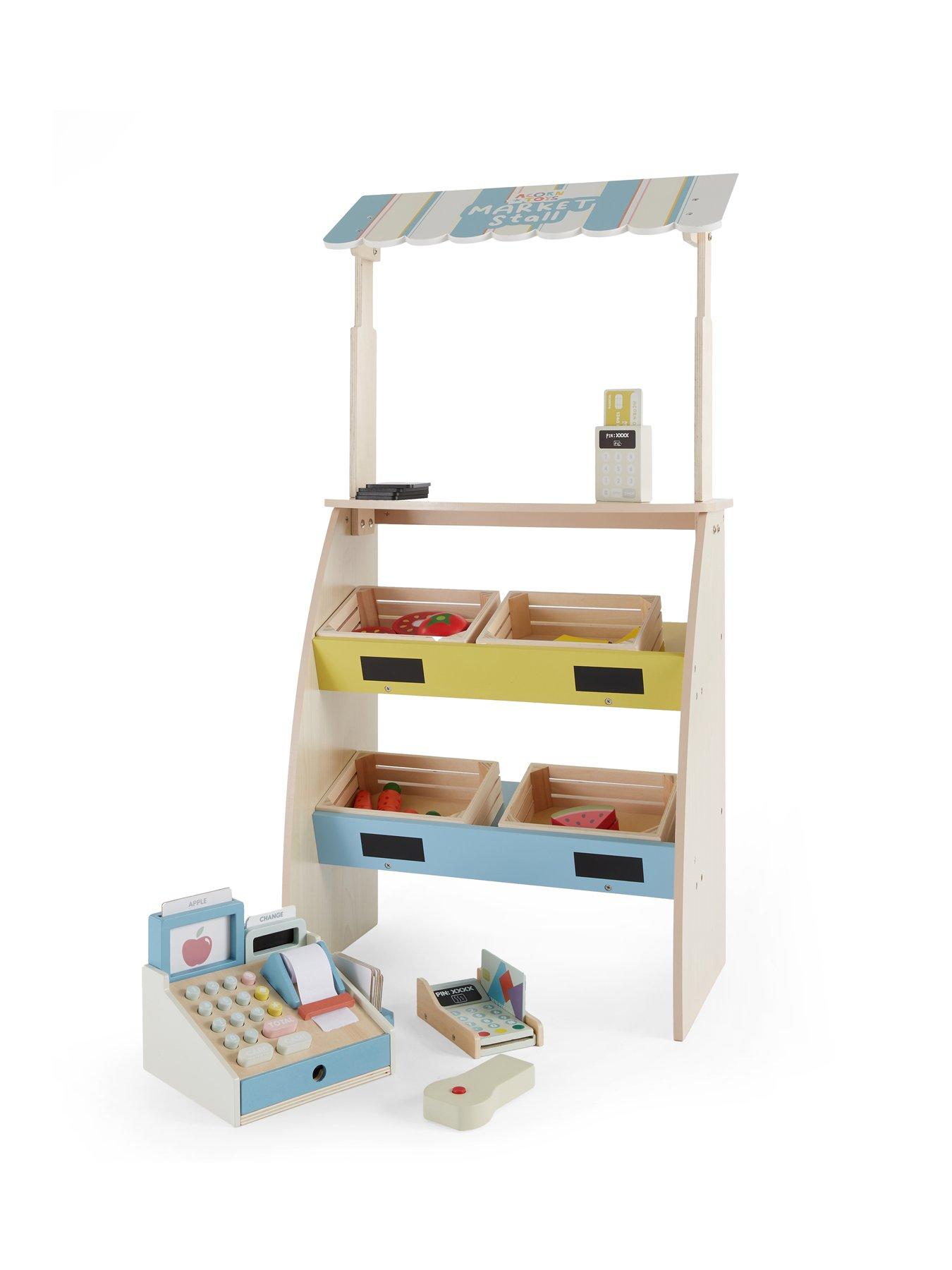 stillFront image of acorn-acorn-wooden-market-stall-playsetnbsptill-sold-separately
