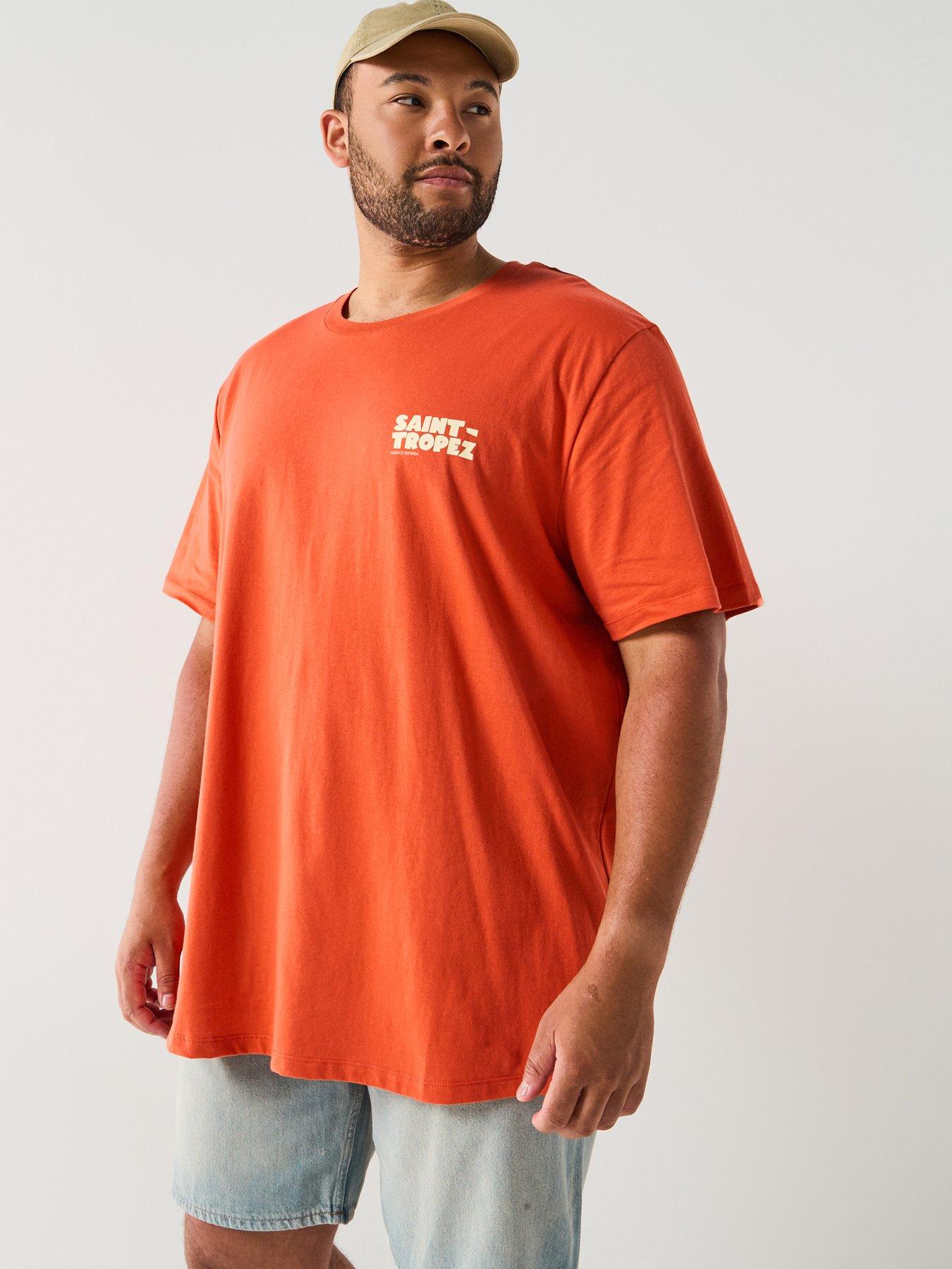 undefined Plus Saint Tropez Back Graphic T-Shirt - Orange