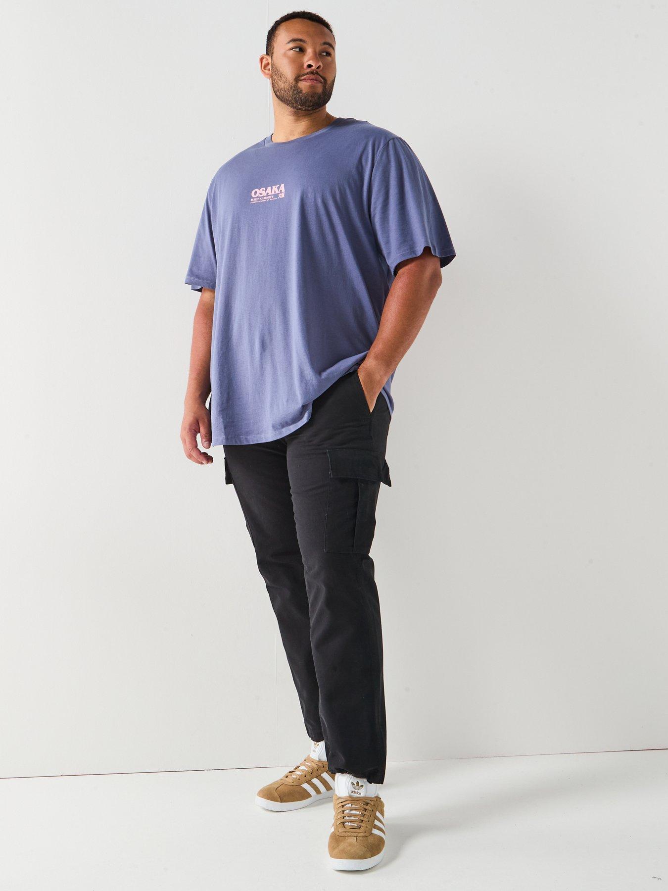 Image 3 of 6 of Jack & Jones Plus Osaka Back Graphic T-Shirt - Blue
