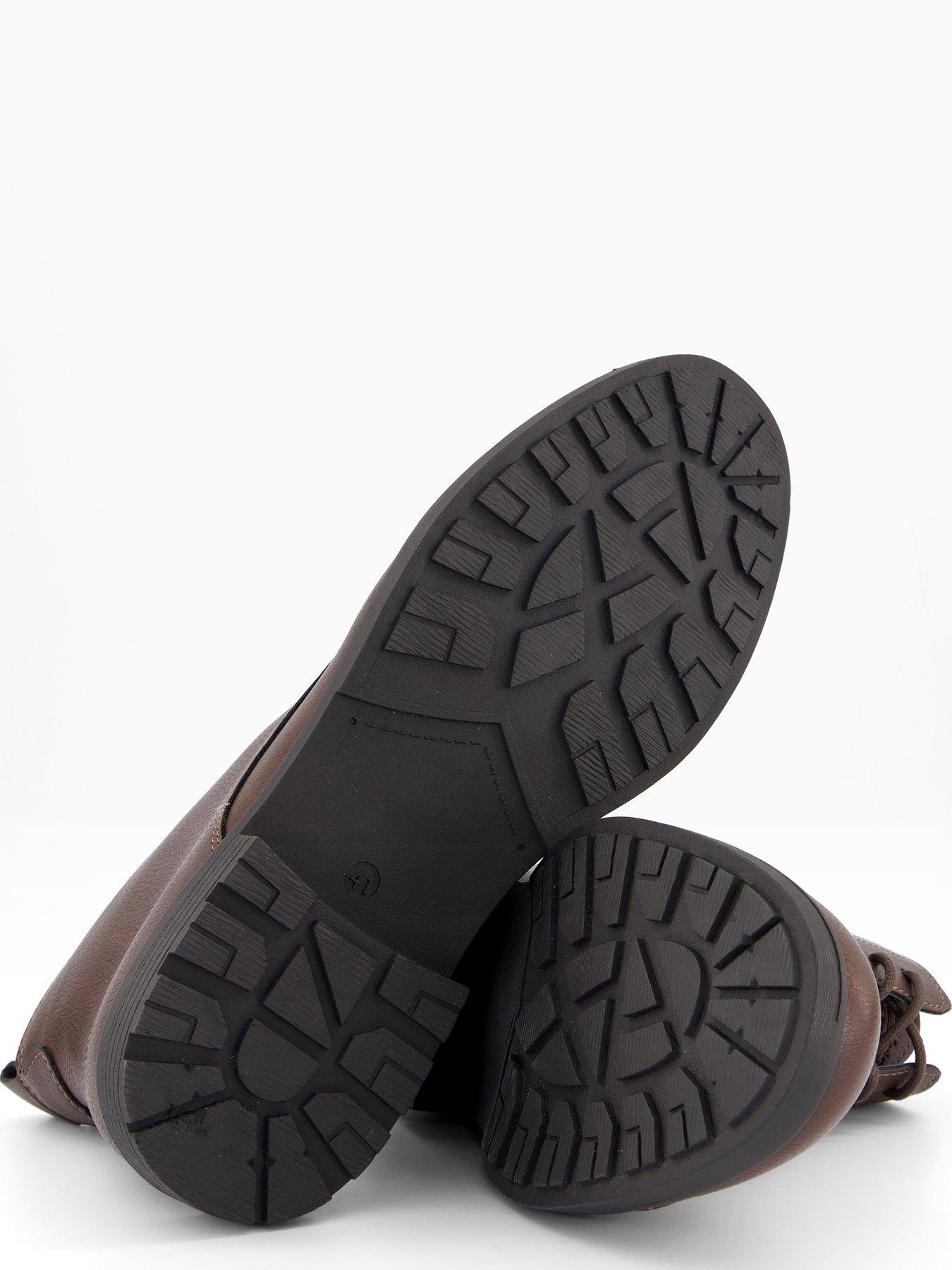 Image 4 of 7 of Jack & Jones Danby Pu Lace Up Boots - Brown