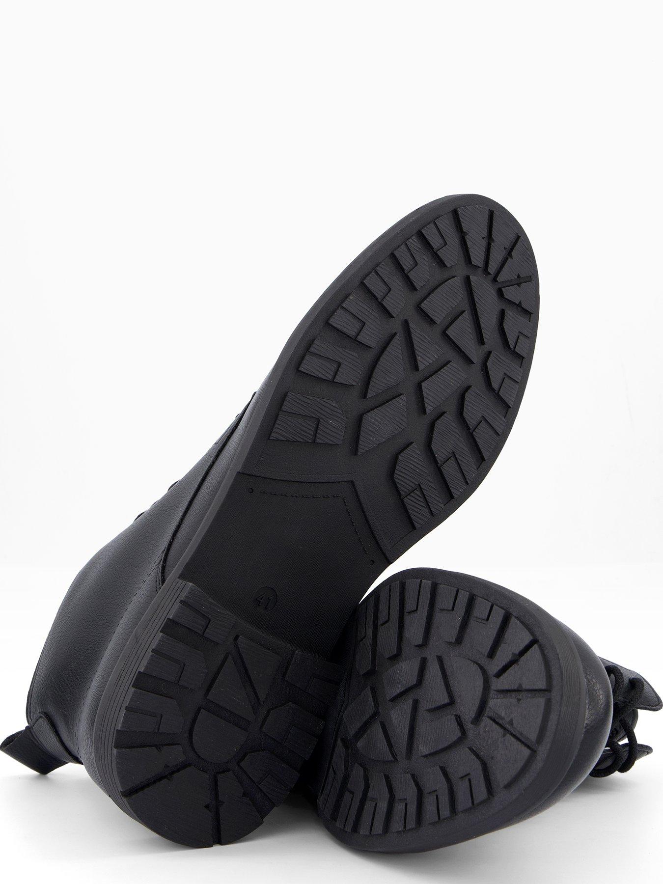  image of jack-jones-danby-pu-lace-up-boot-black