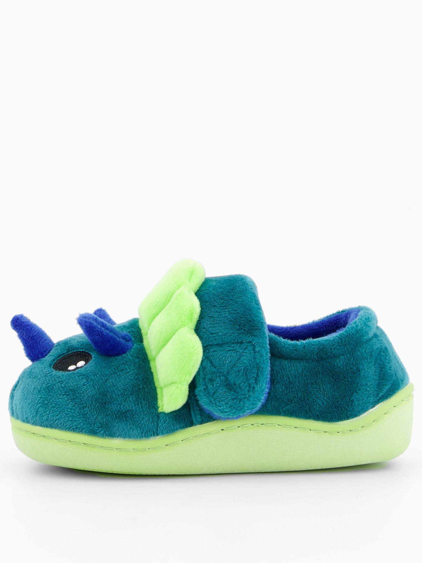 Image 2 of 6 of V by Very Younger Boys Dinosaur Touch Strap Slipper - Blue