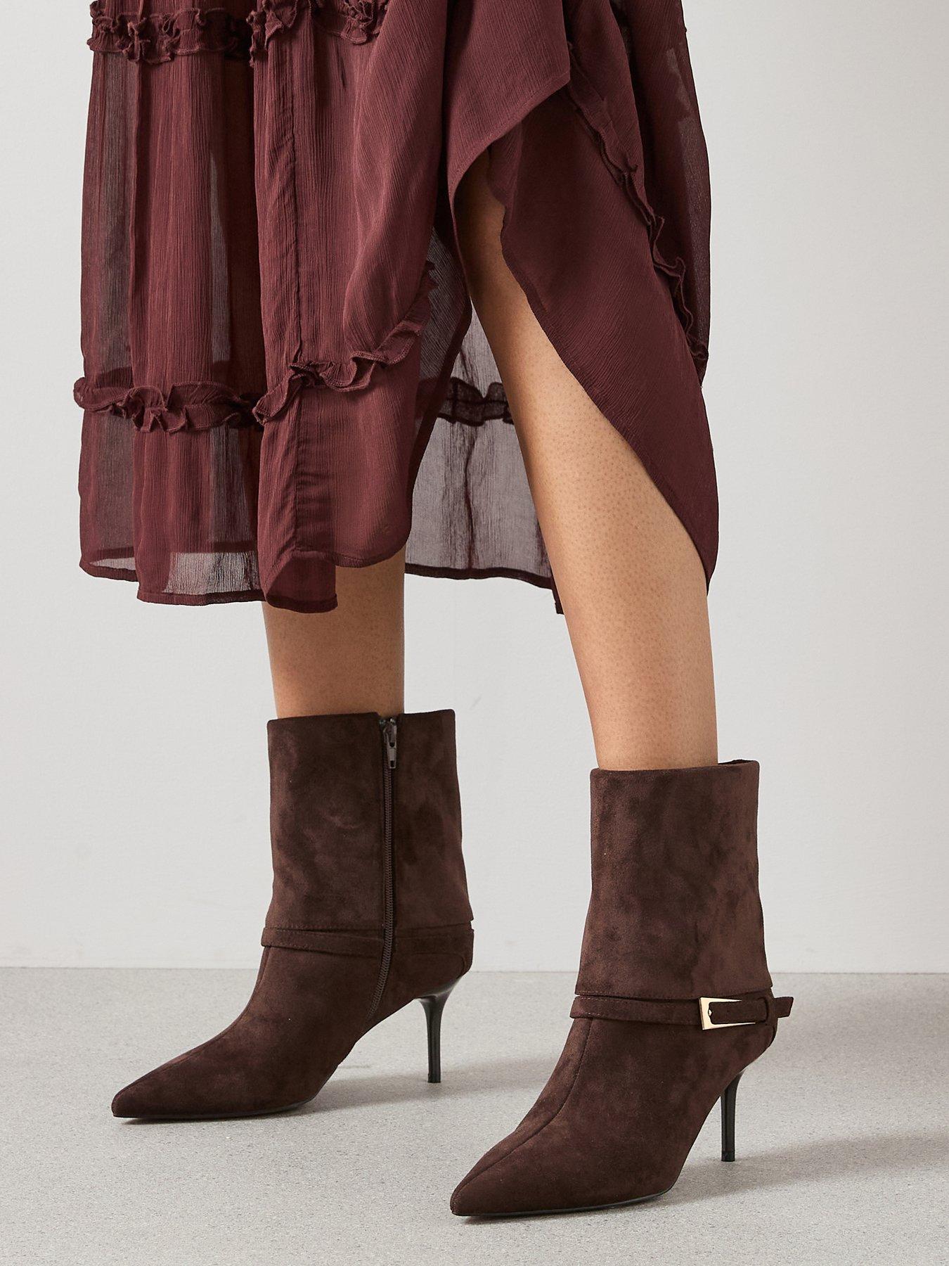 The Very Collection Pointed Ankle Boot - Brown