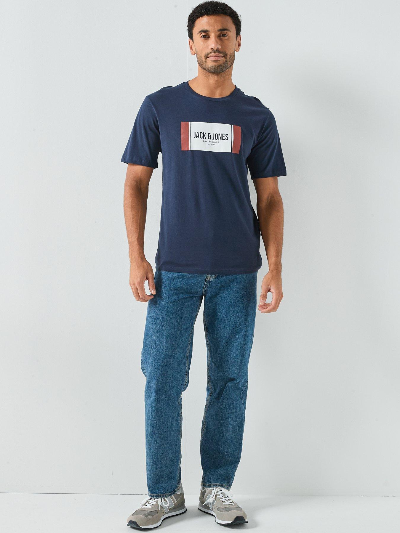 Image 3 of 6 of Jack & Jones Hayato T-Shirt - Navy