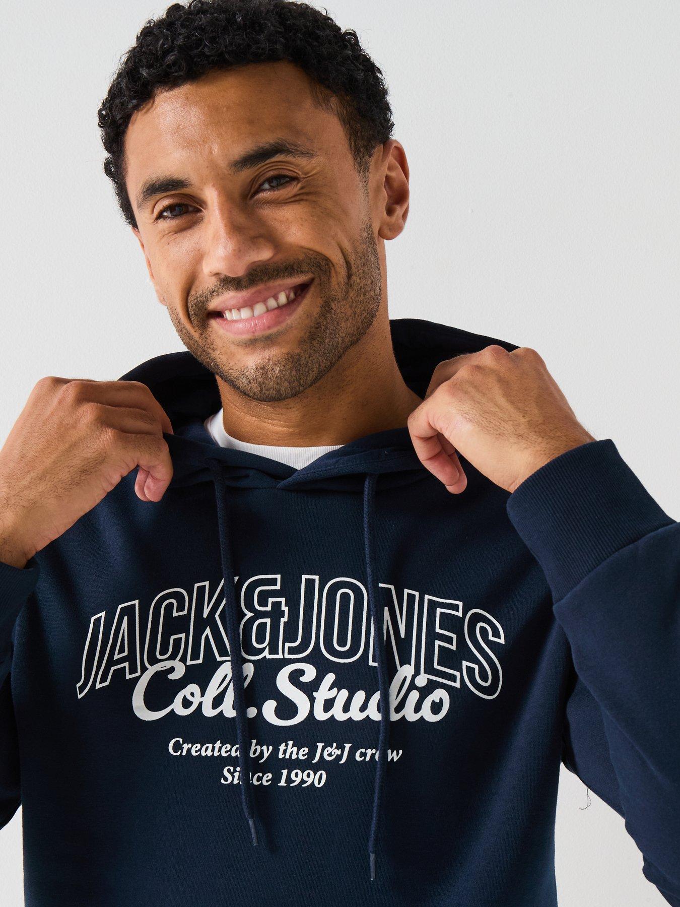 Image 4 of 6 of Jack & Jones Makoto Hoodie - Navy