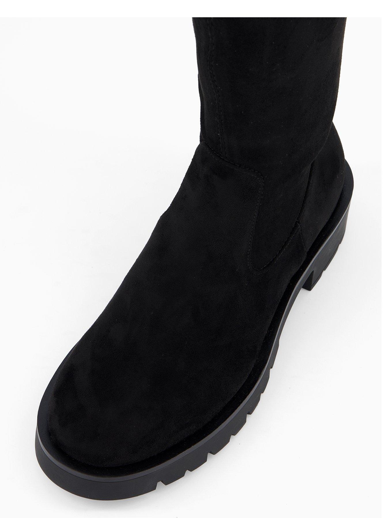 Image 3 of 5 of The Very Collection Wide Fit Over Knee Boot - Black