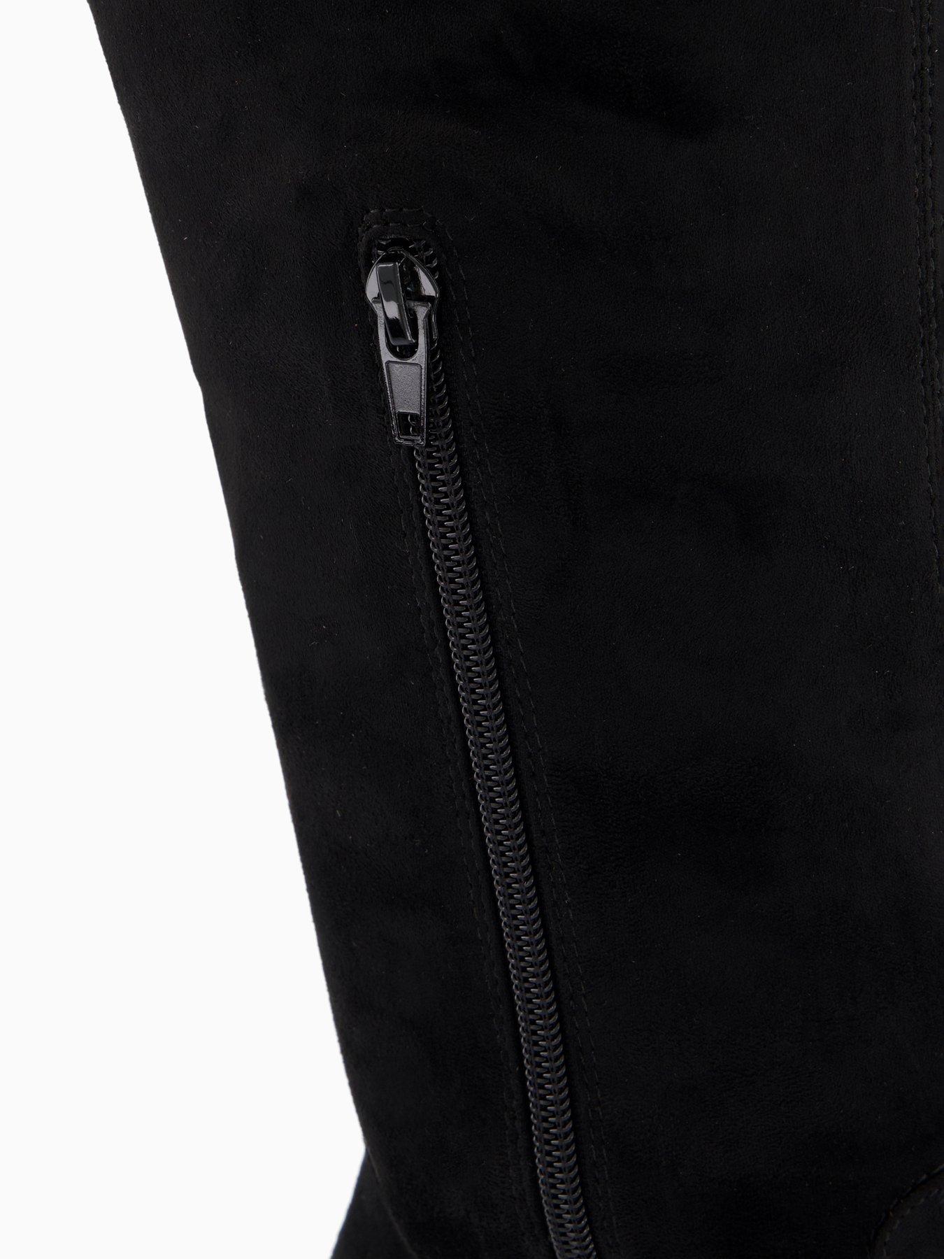 Image 5 of 5 of The Very Collection Wide Fit Over Knee Boot - Black