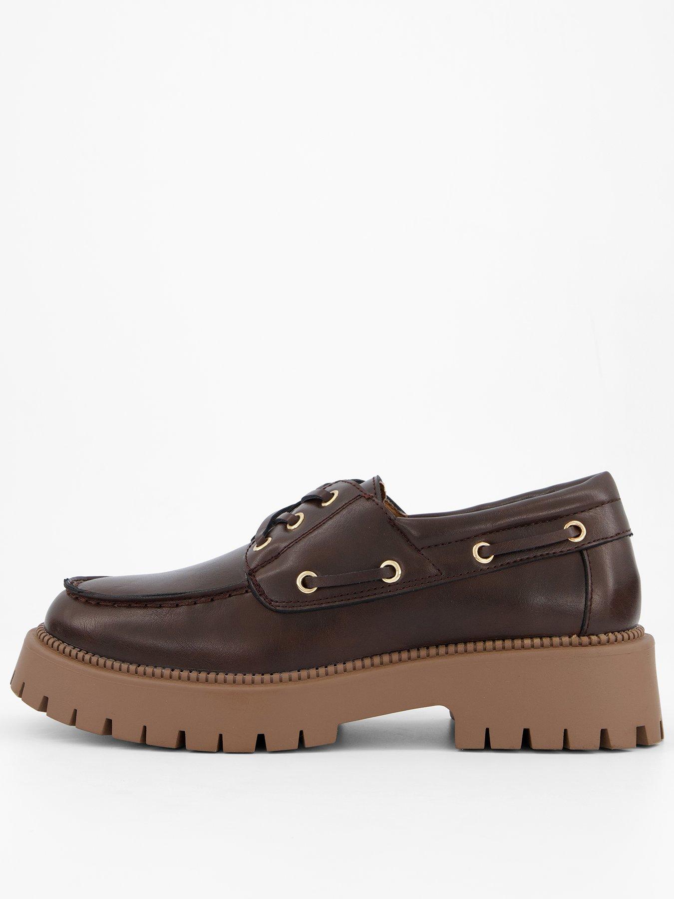  image of the-very-collection-loafer-boat-shoe-brown