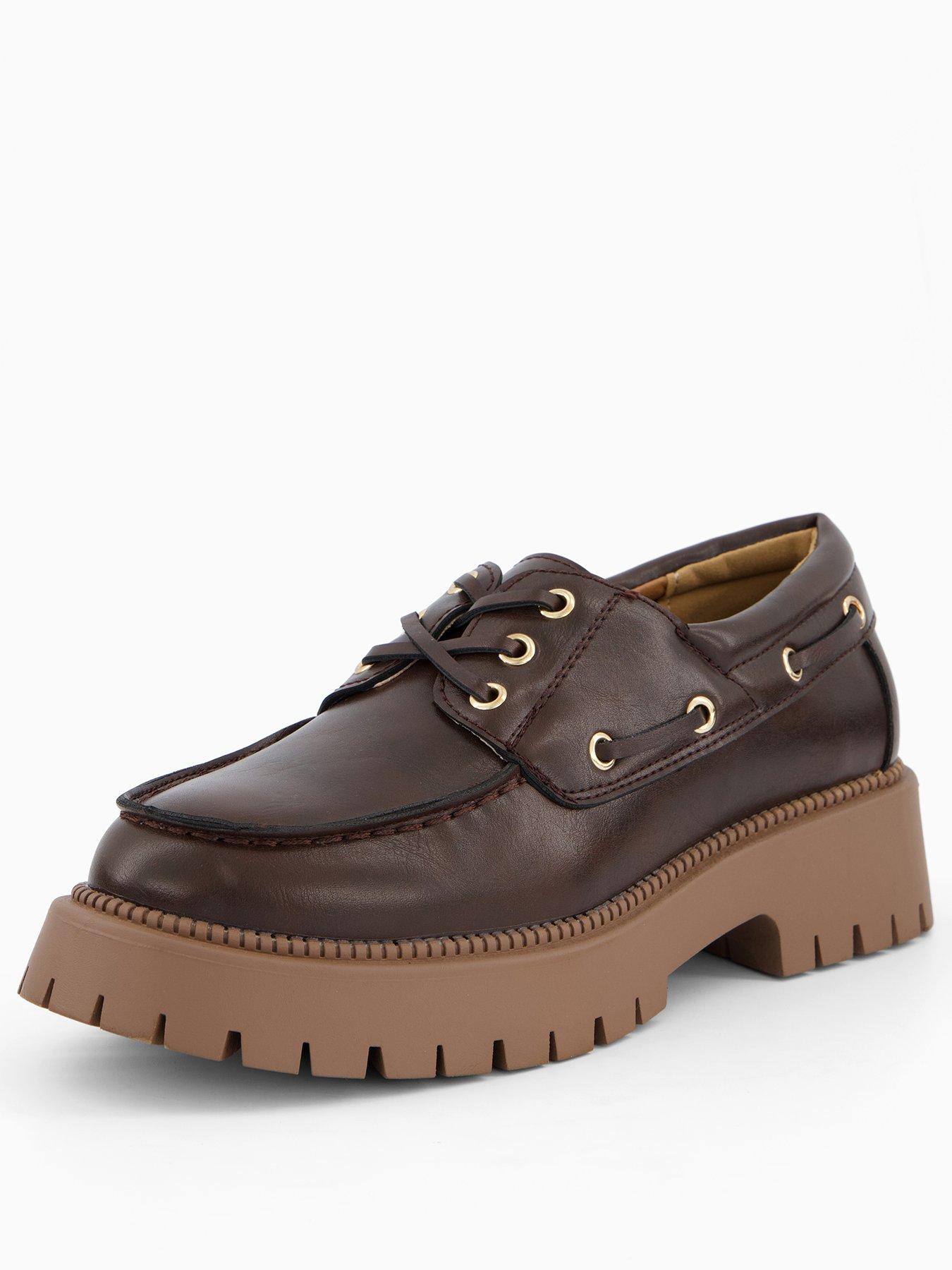  image of the-very-collection-loafer-boat-shoe-brown