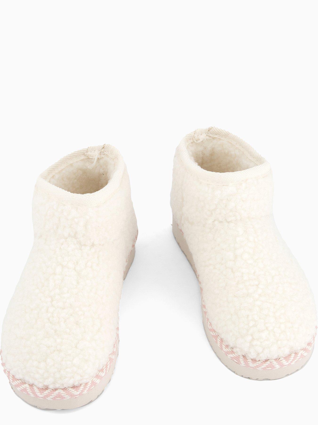  image of the-very-collection-older-girls-borg-slipper-boot