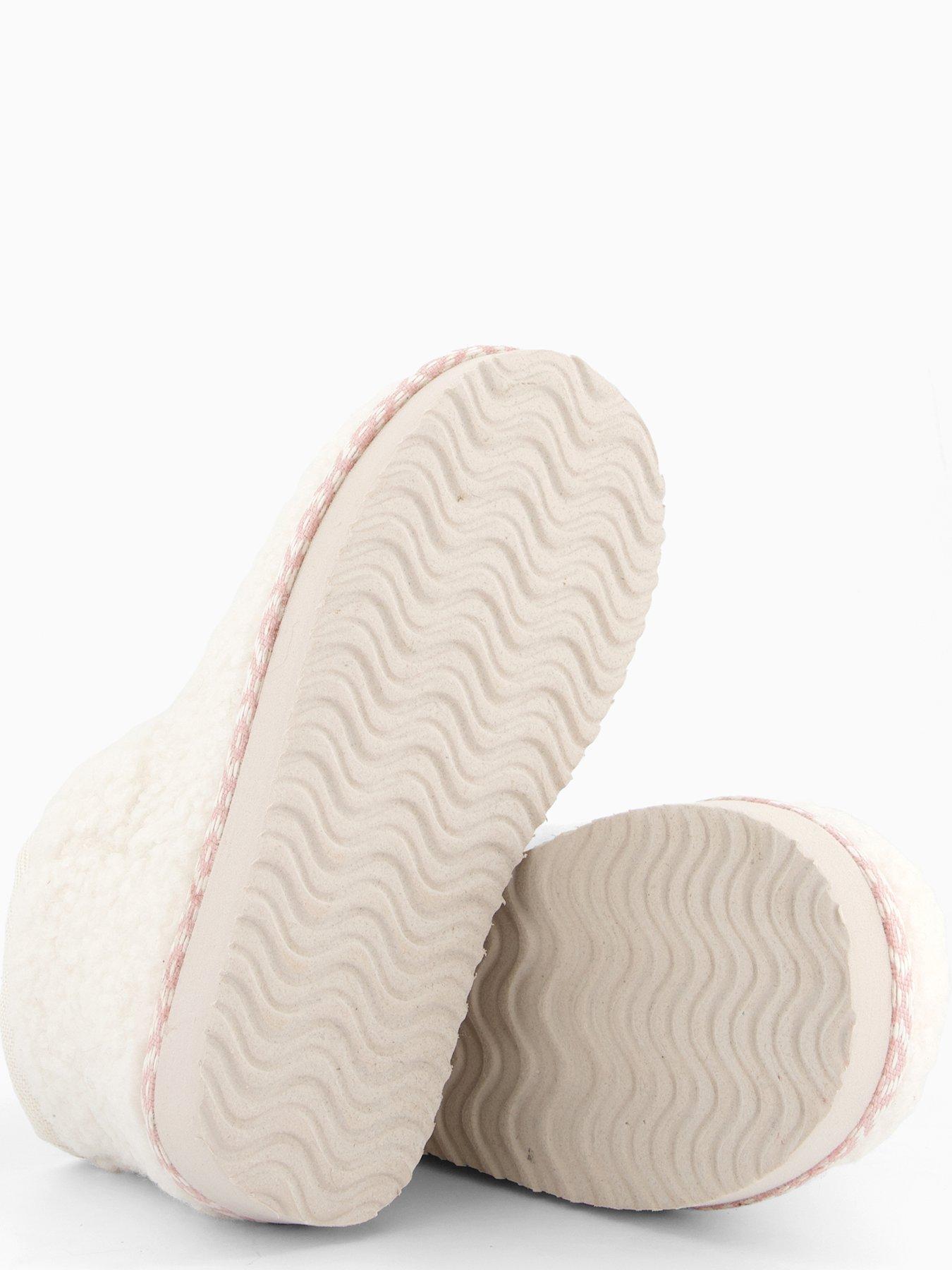  image of the-very-collection-older-girls-borg-slipper-boot