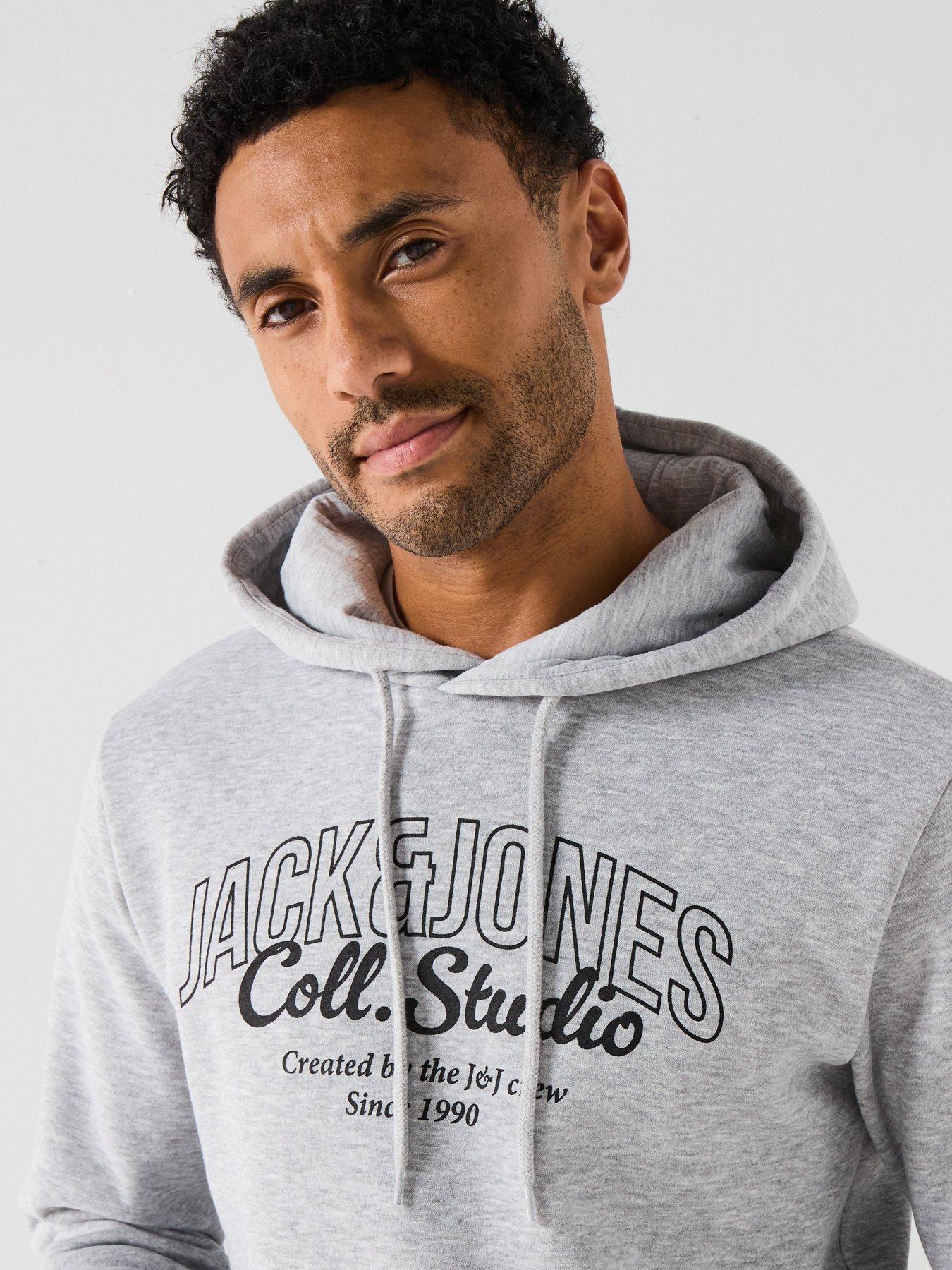 Image 5 of 6 of Jack & Jones Makoto Hoodie - Grey