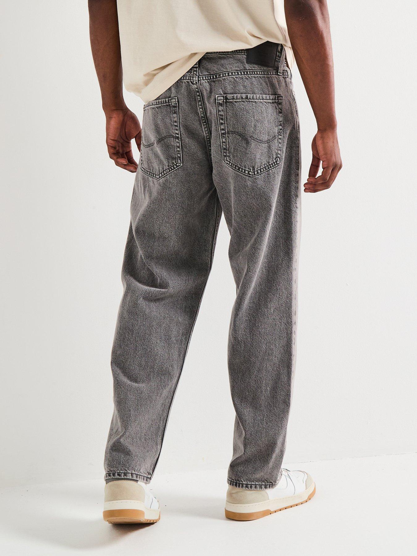 Image 2 of 6 of Jack & Jones Chris Relaxed Fit Jeans - Grey