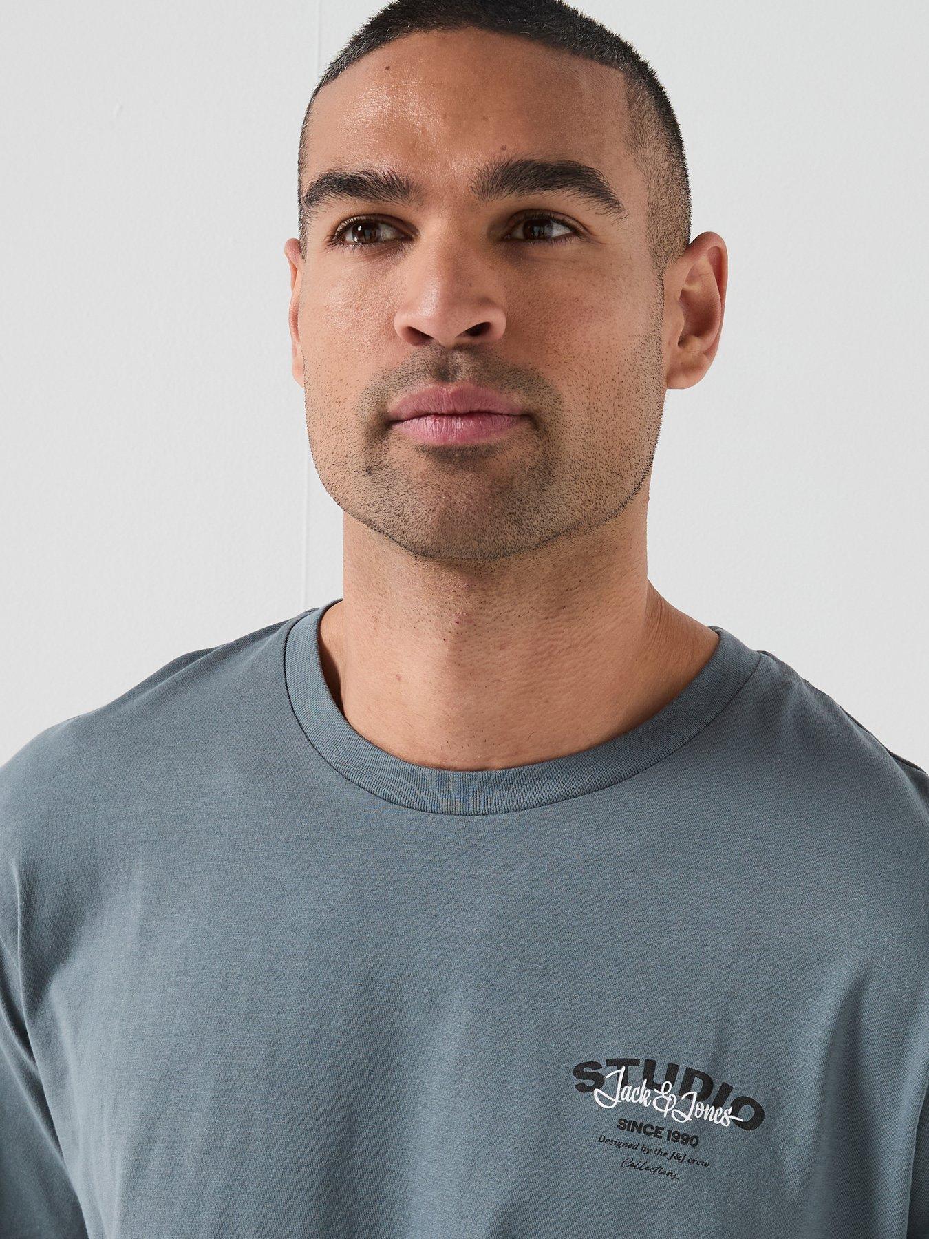 Image 5 of 5 of Jack & Jones Graphic Short Sleeve T-Shirt - Blue