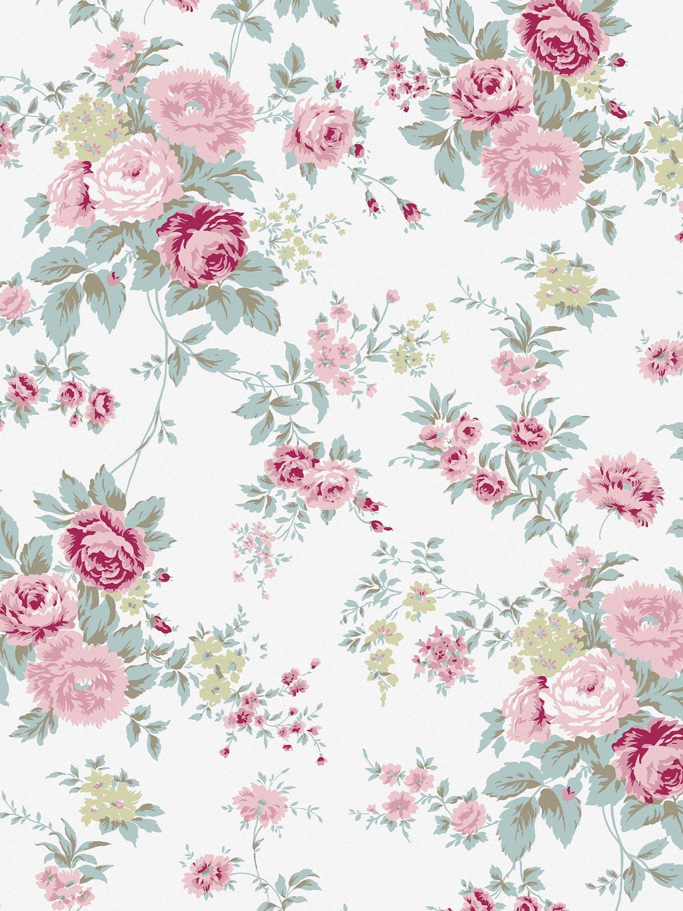 stillFront image of rachel-ashwell-rachel-ashwellregnbspwild-flower-wallpaper-off-white