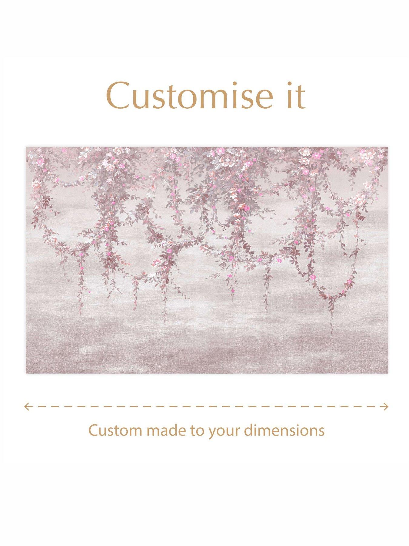  image of rachel-ashwell-hanging-garden-fixed-size-mural-pink