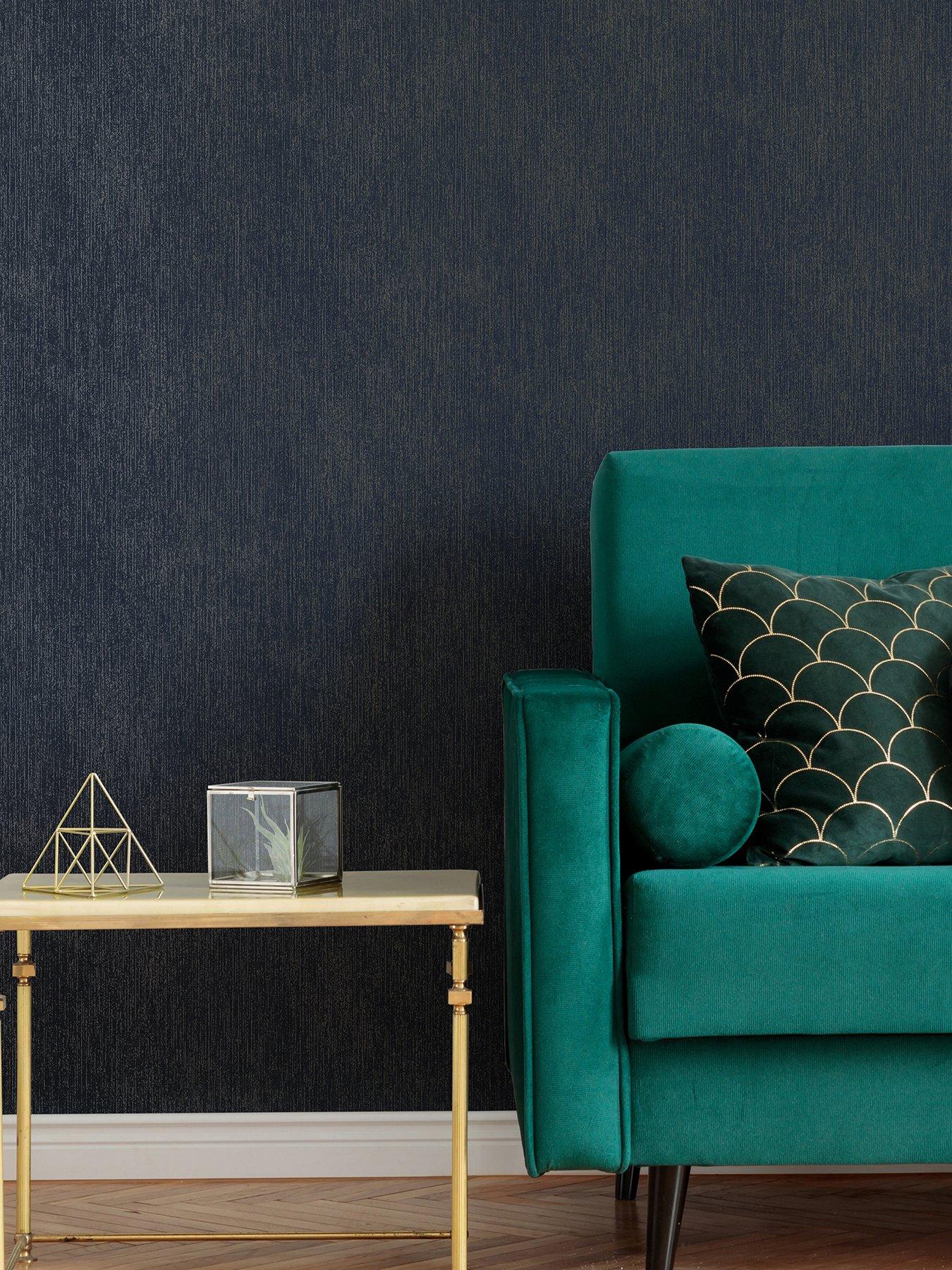 Boutique Refine Texture Wallpaper - Navy