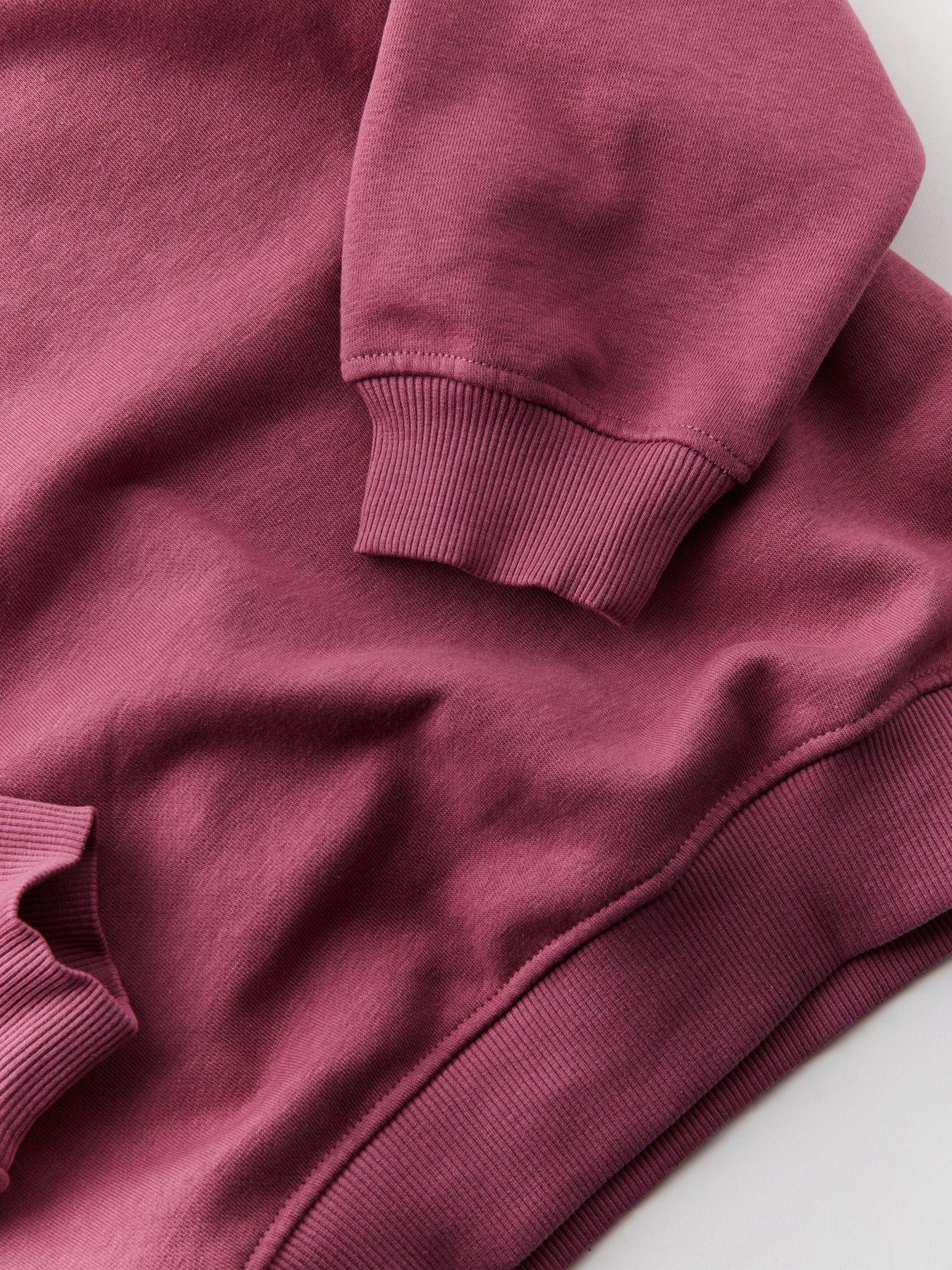  image of the-very-collection-girls-slogan-oversized-hoodie-pink