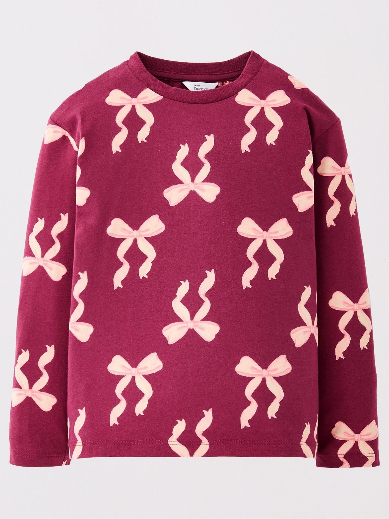  image of the-very-collection-girls-ballerina-2-pack-long-sleeve-tops-cream