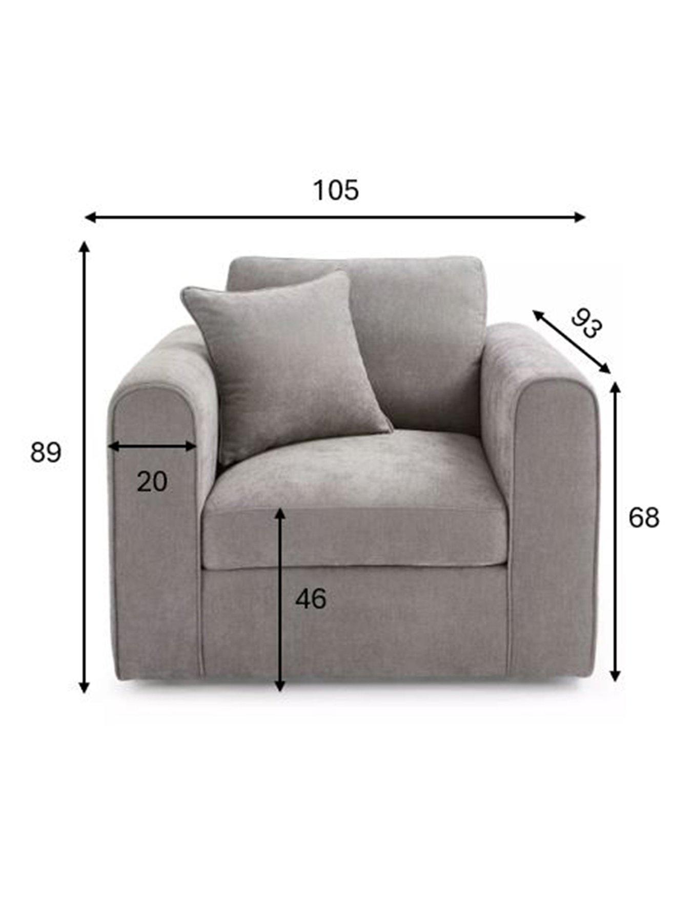 Image 7 of 7 of Very Home Nylah Fabric Armchair