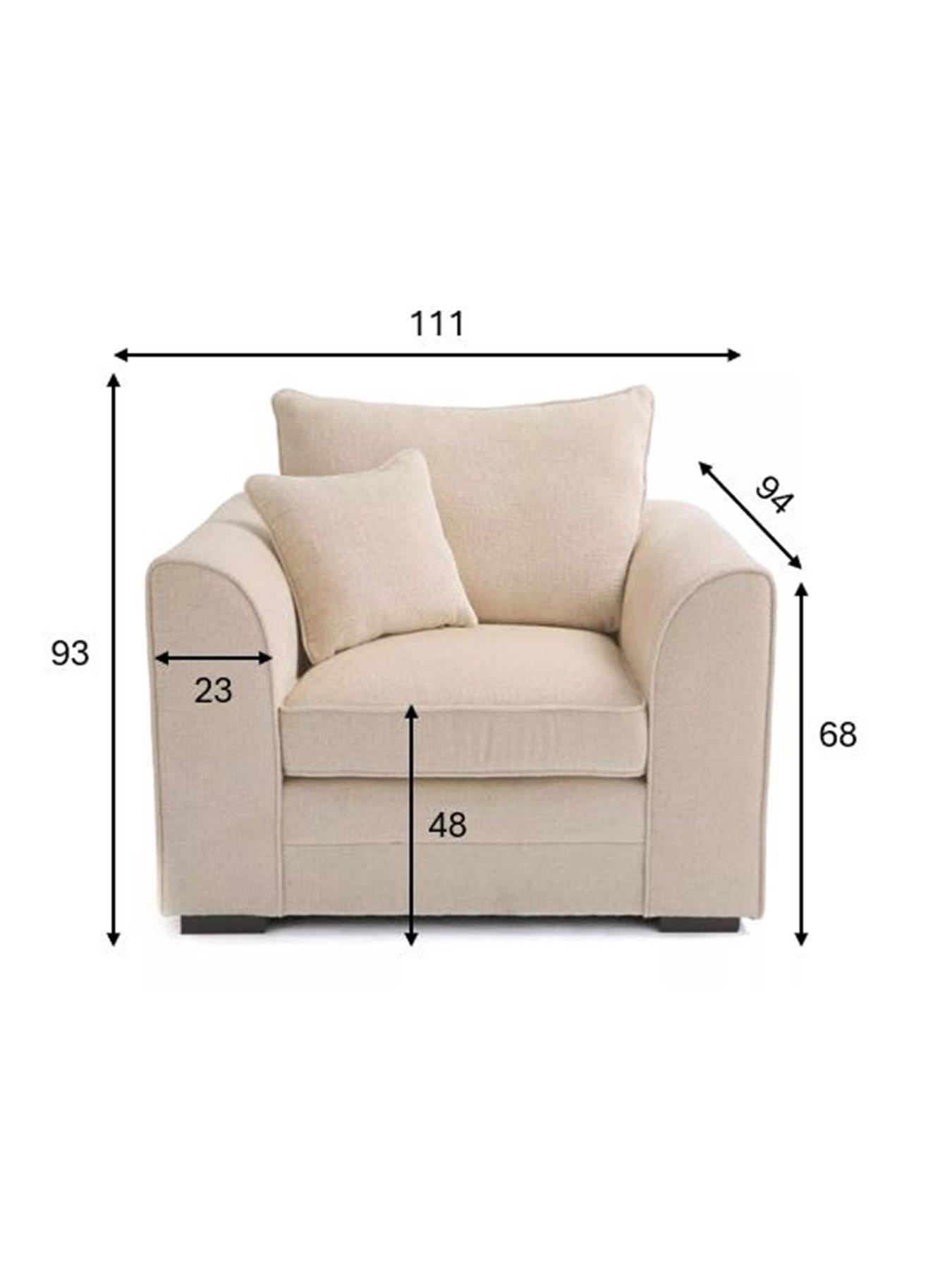 Image 7 of 7 of Very Home Soho Fabric Armchair